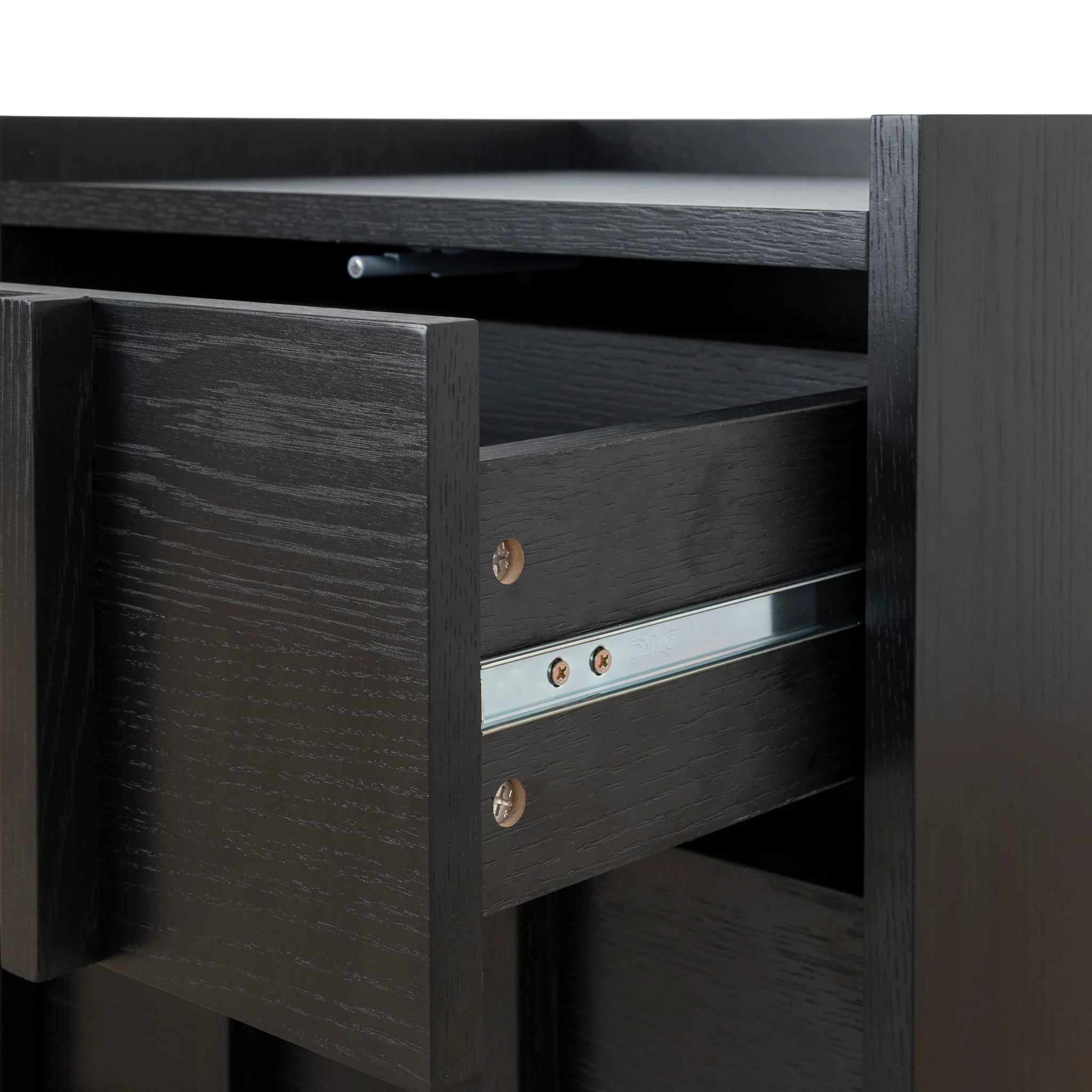 Kobus 50cm Bedside Table - Black - Image 13