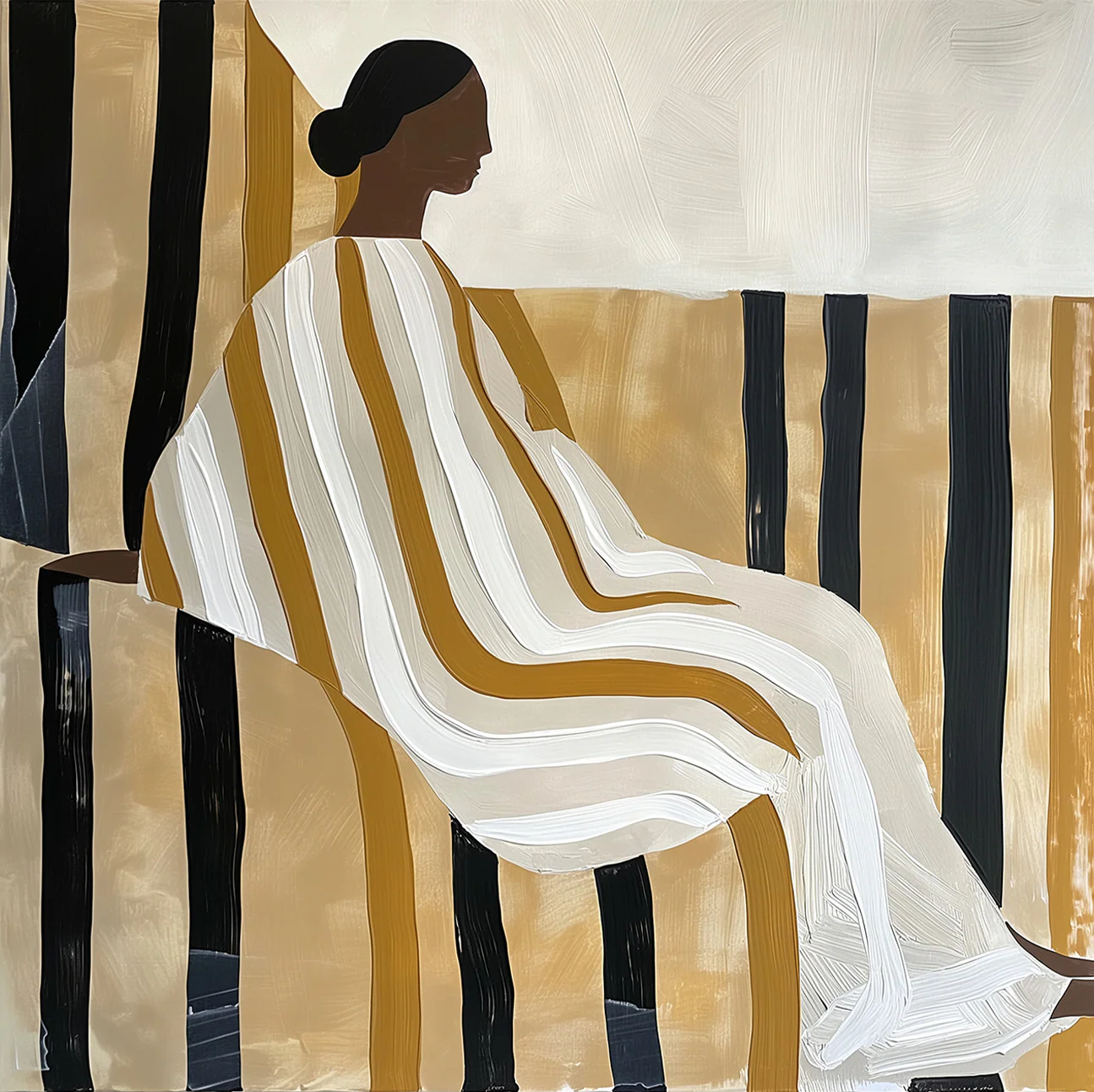 Lady In Stripes, By Plus X Studio