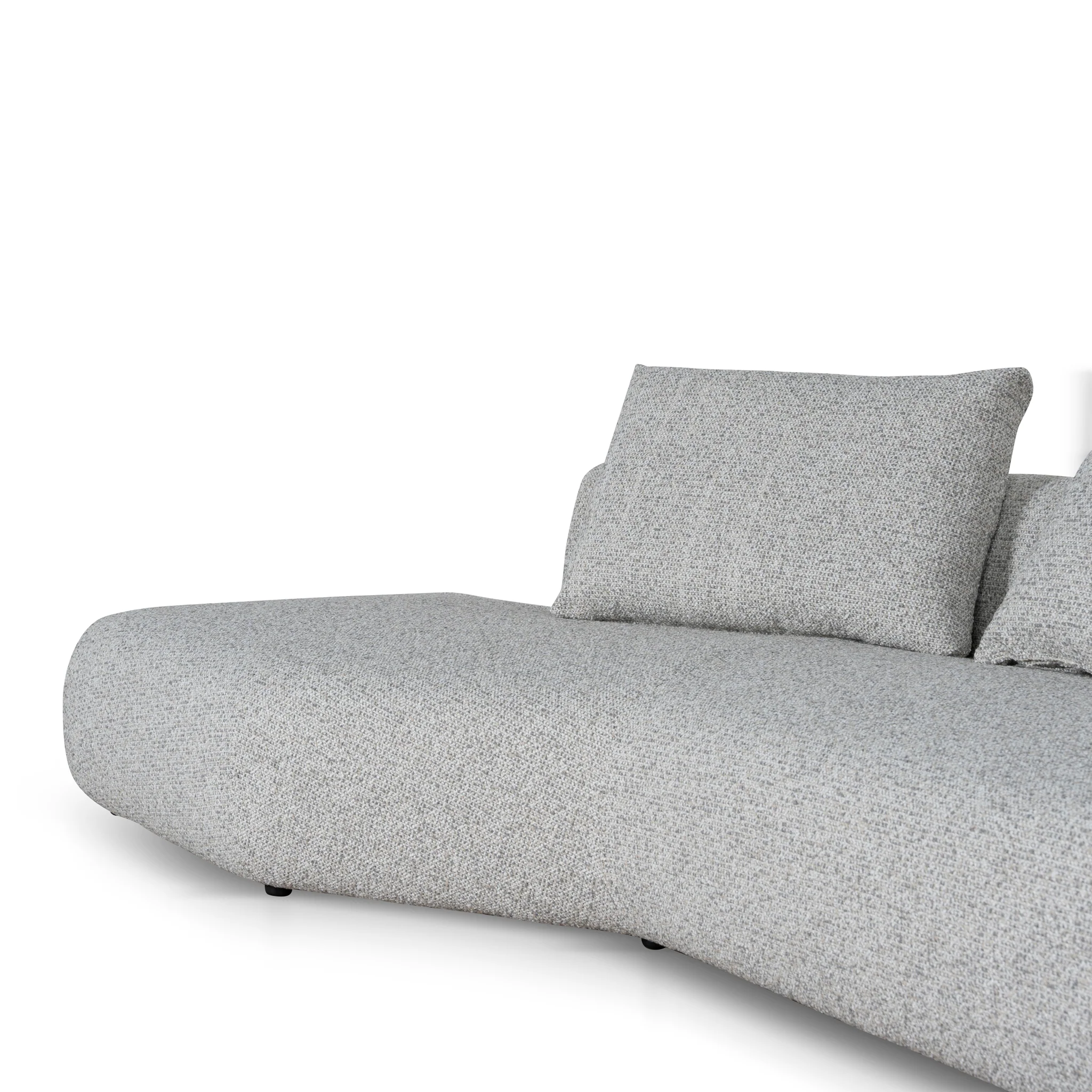 Liora Left Chaise Corner Sofa - Noah Silver Lining - Image 8