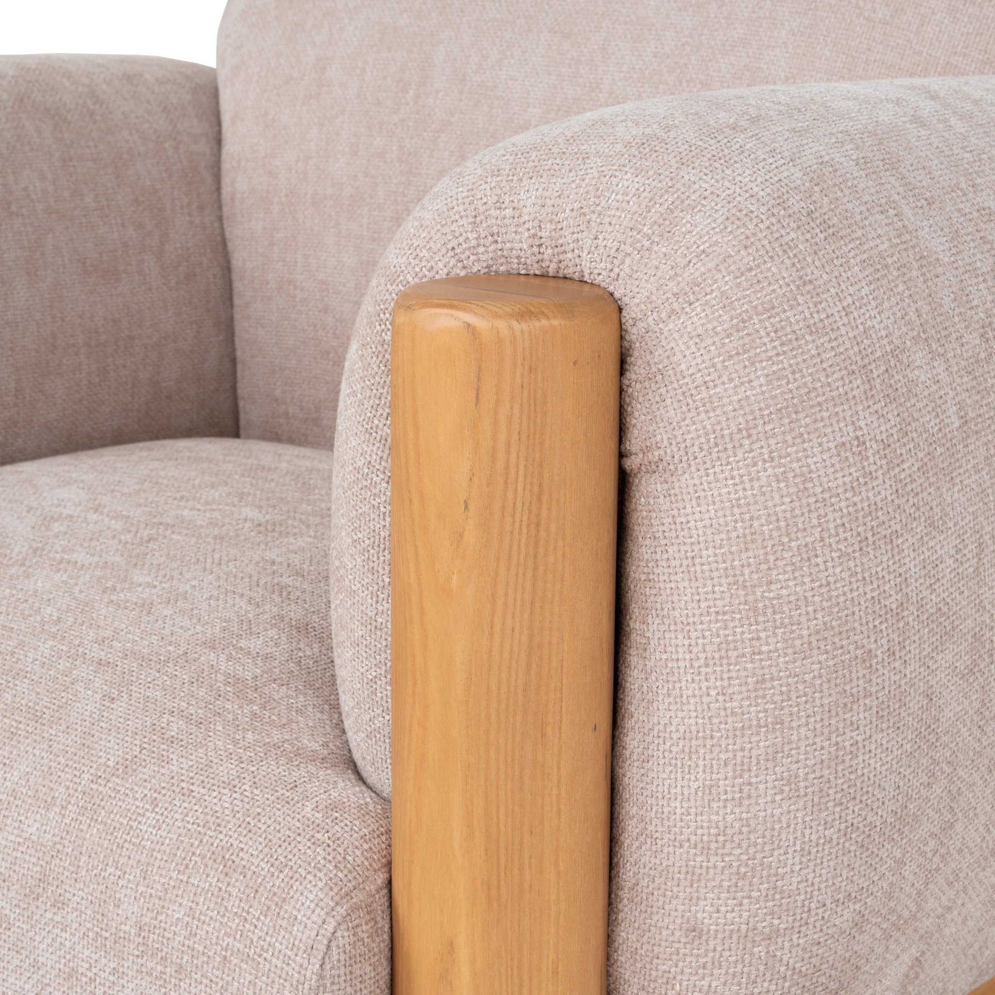 Luca Natural Armchair - Blush Linen - Image 12