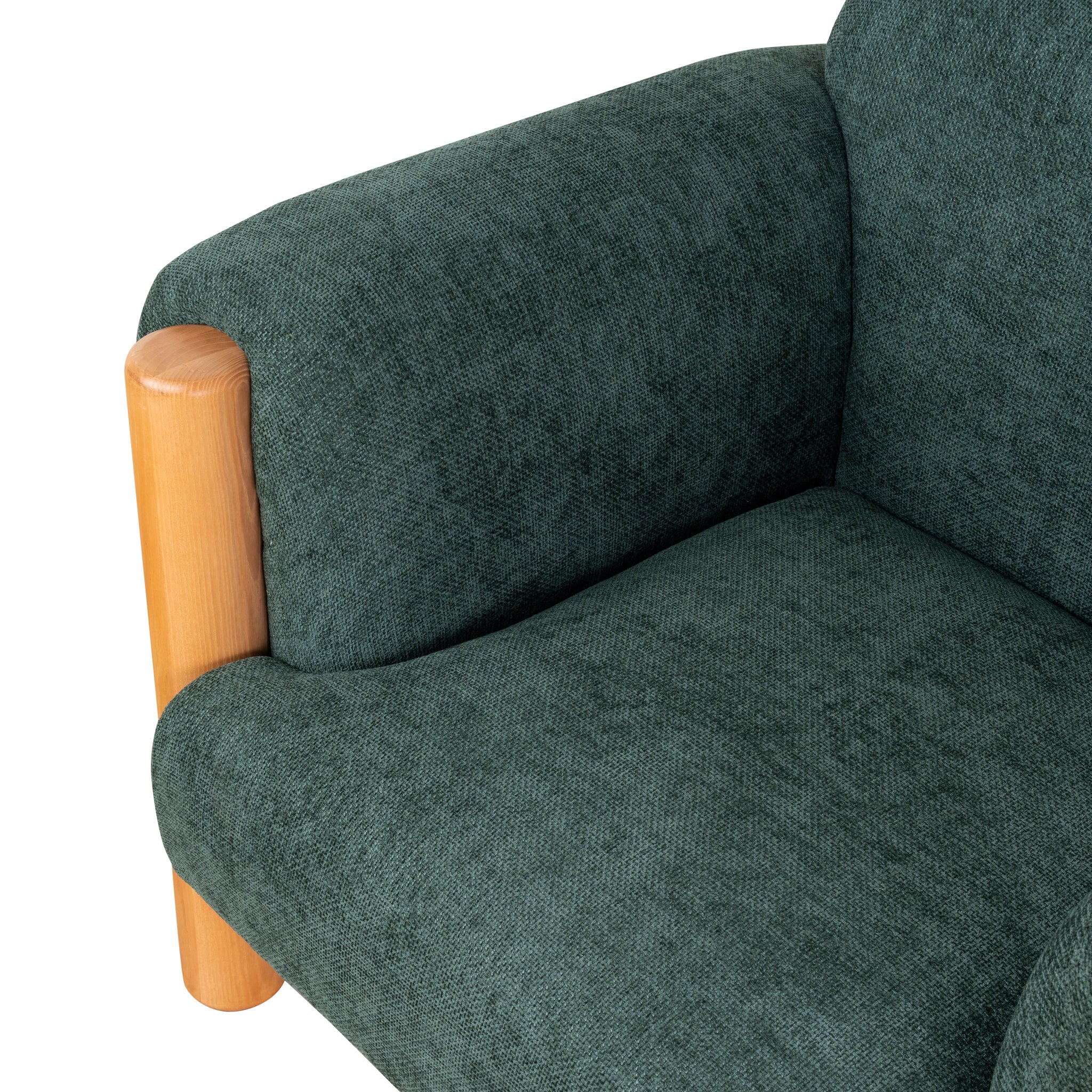 Luca Natural Armchair - Bush Green - Image 17