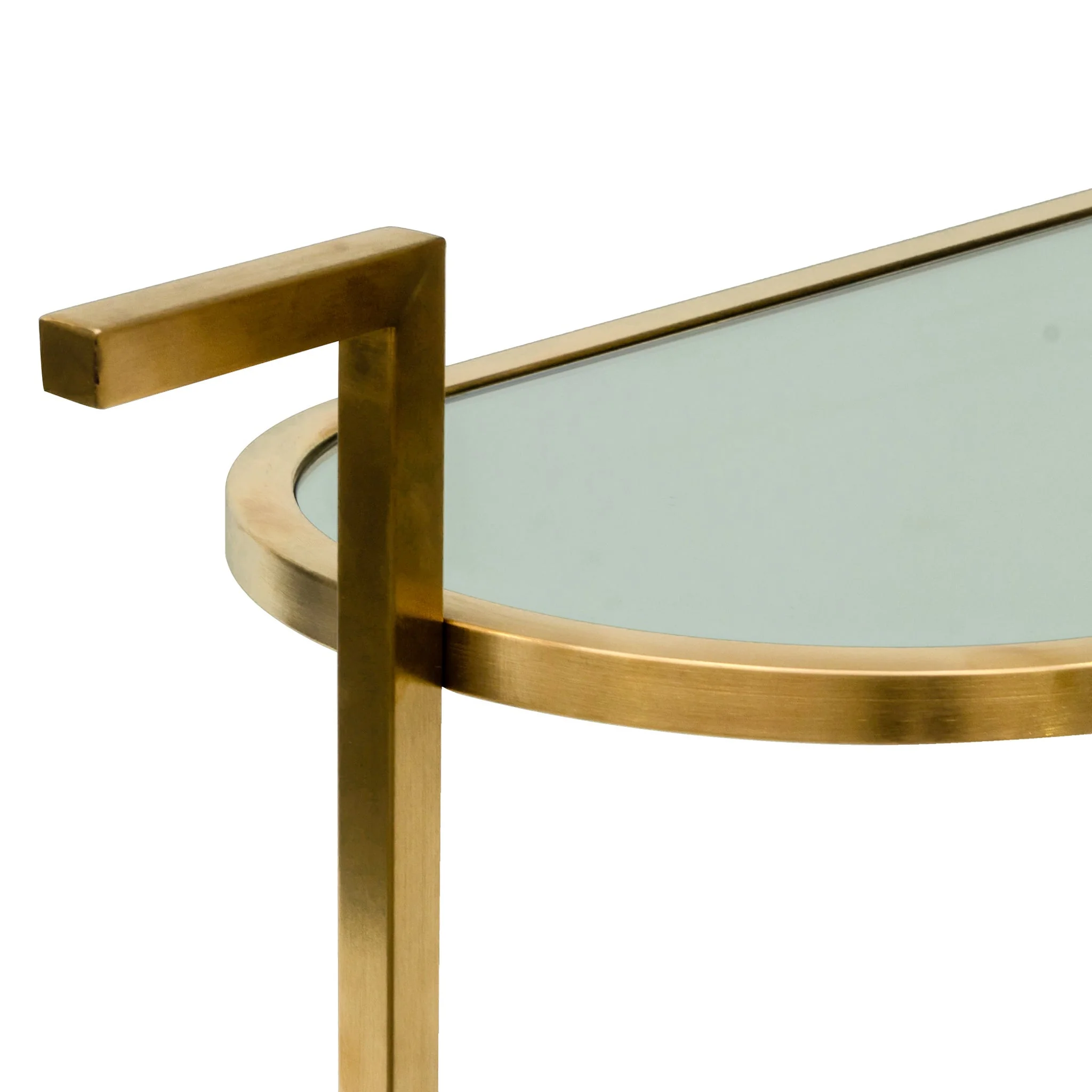 Luigi Bar Cart - Mirror and Gold Base - Image 4