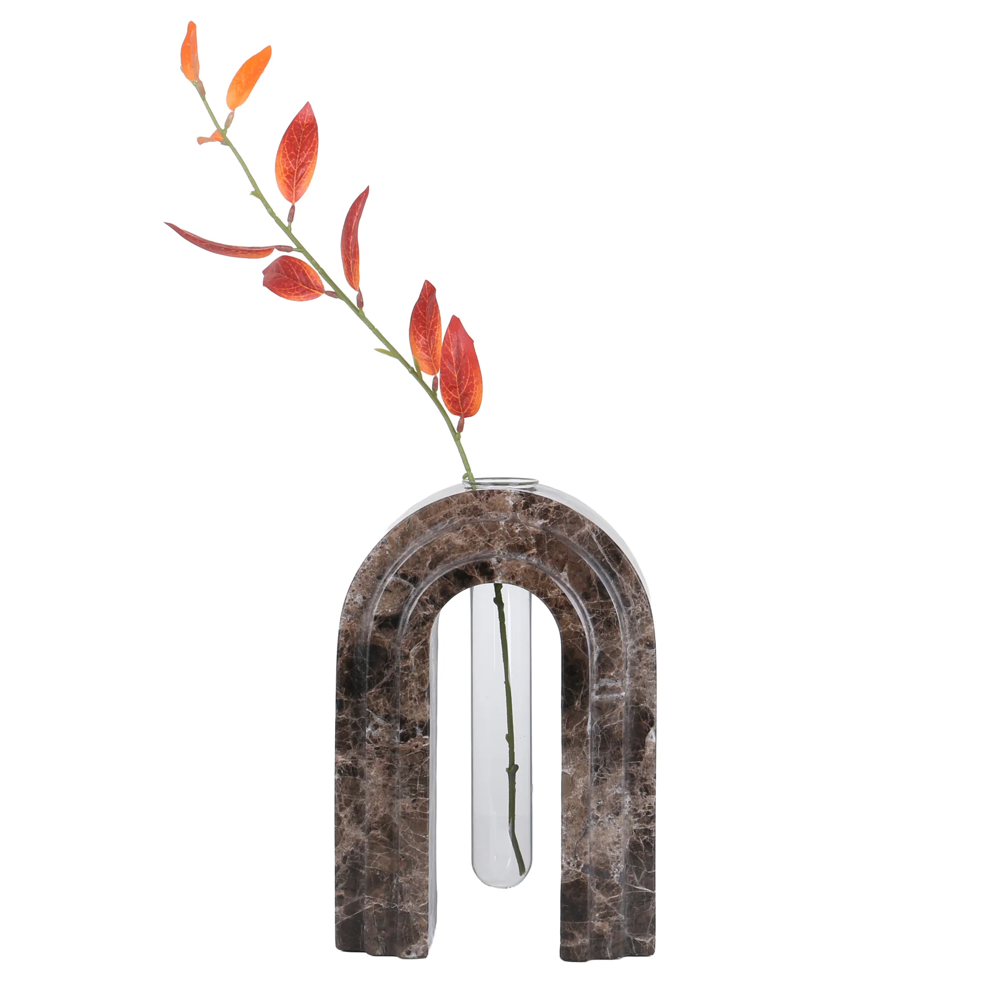 Lunarc Marble Arch Vase - Dark Coffee - Image 15
