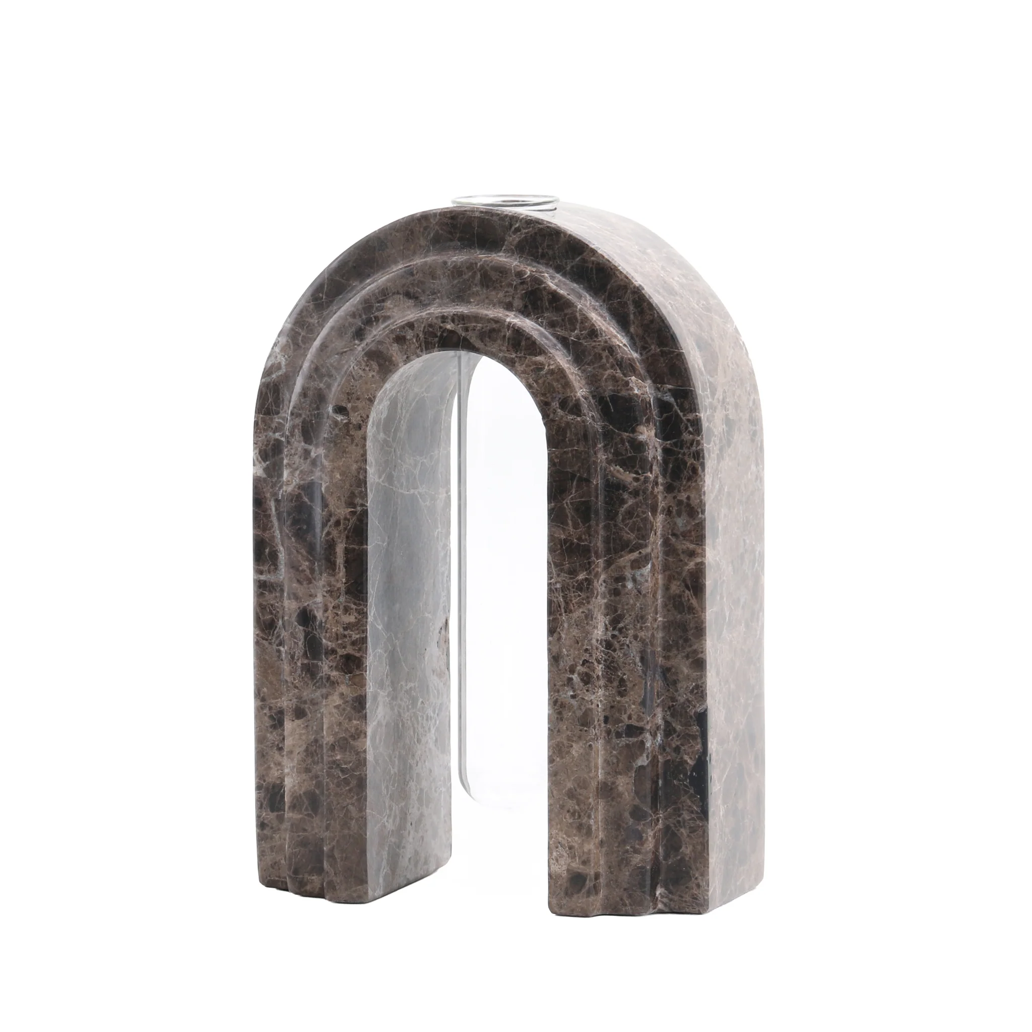 Lunarc Marble Arch Vase - Dark Coffee - Image 8