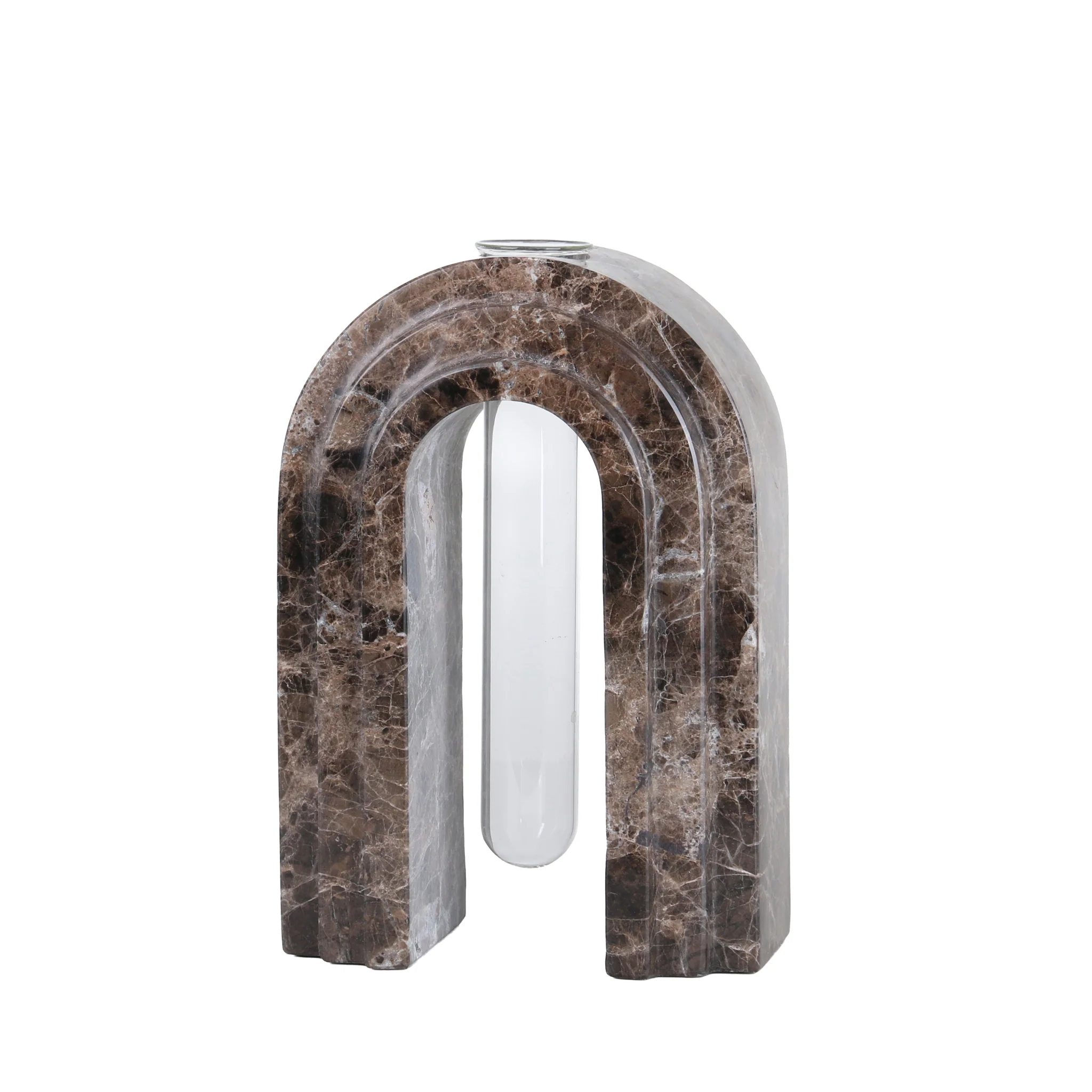 Lunarc Marble Arch Vase - Dark Coffee - Image 9