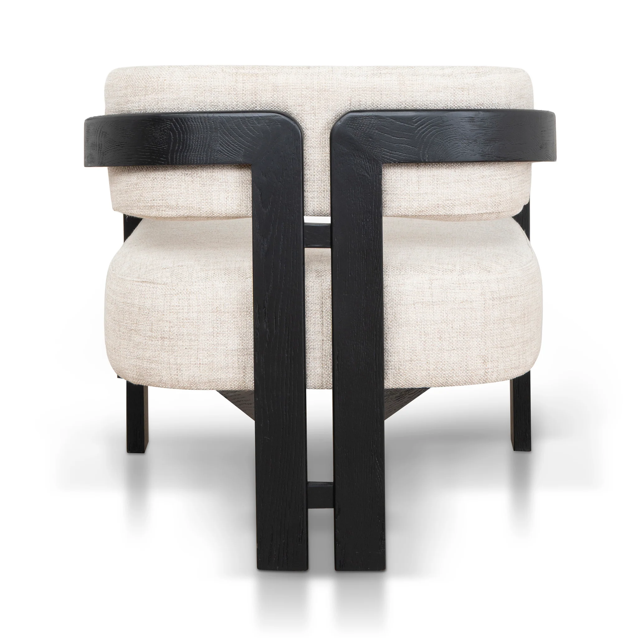 Malene Black Armchair - Linen - Image 5