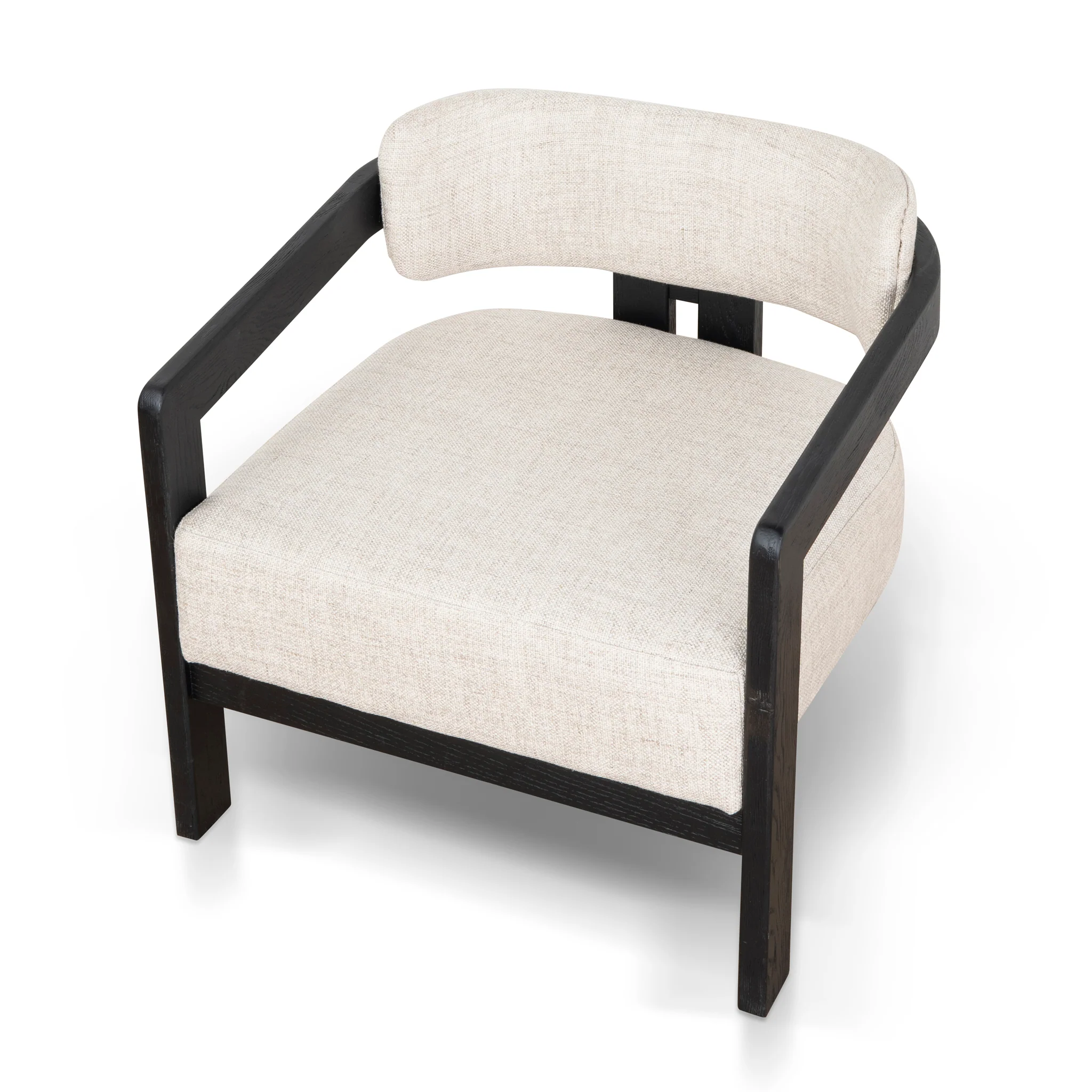Malene Black Armchair - Linen - Image 6