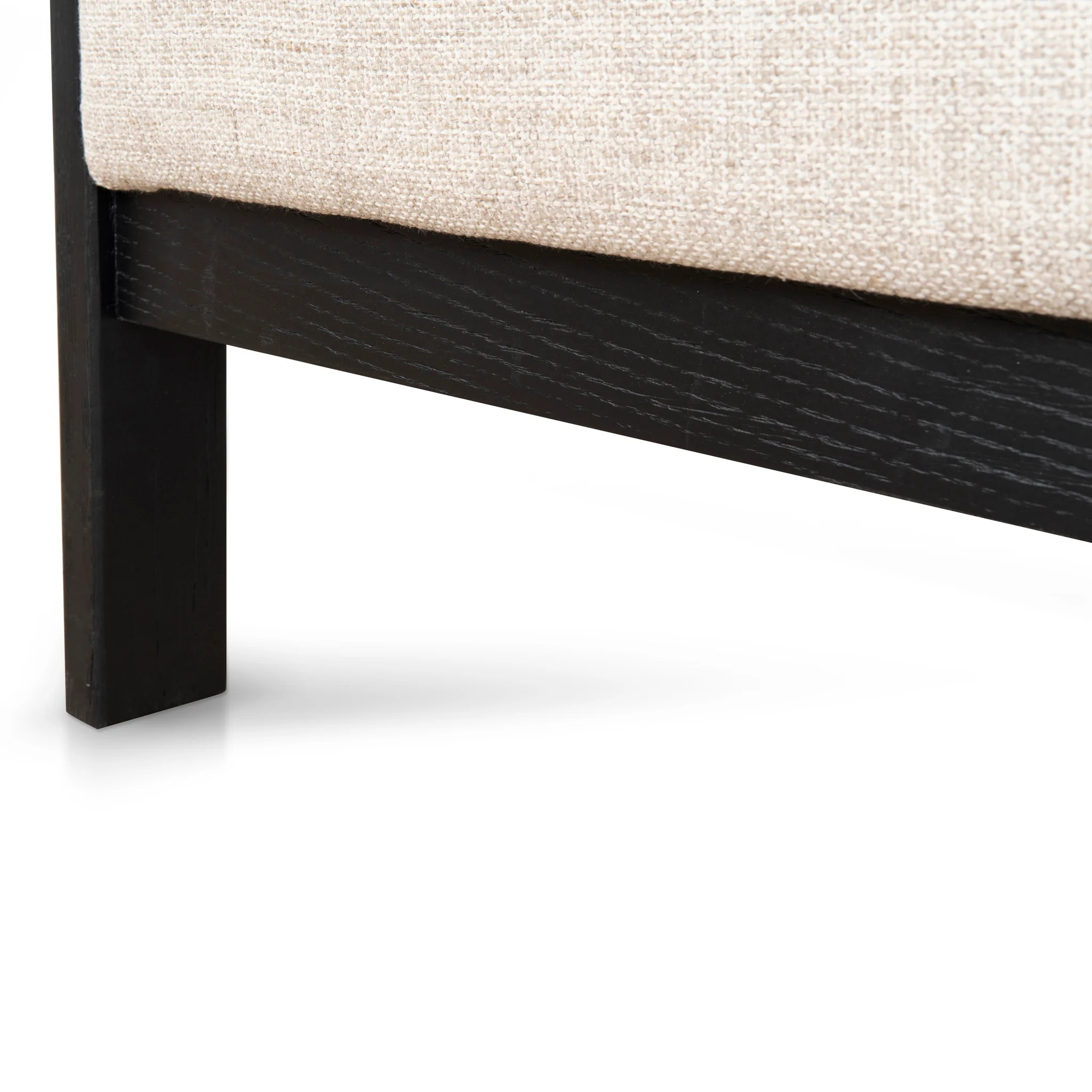 Malene Black Armchair - Linen - Image 9