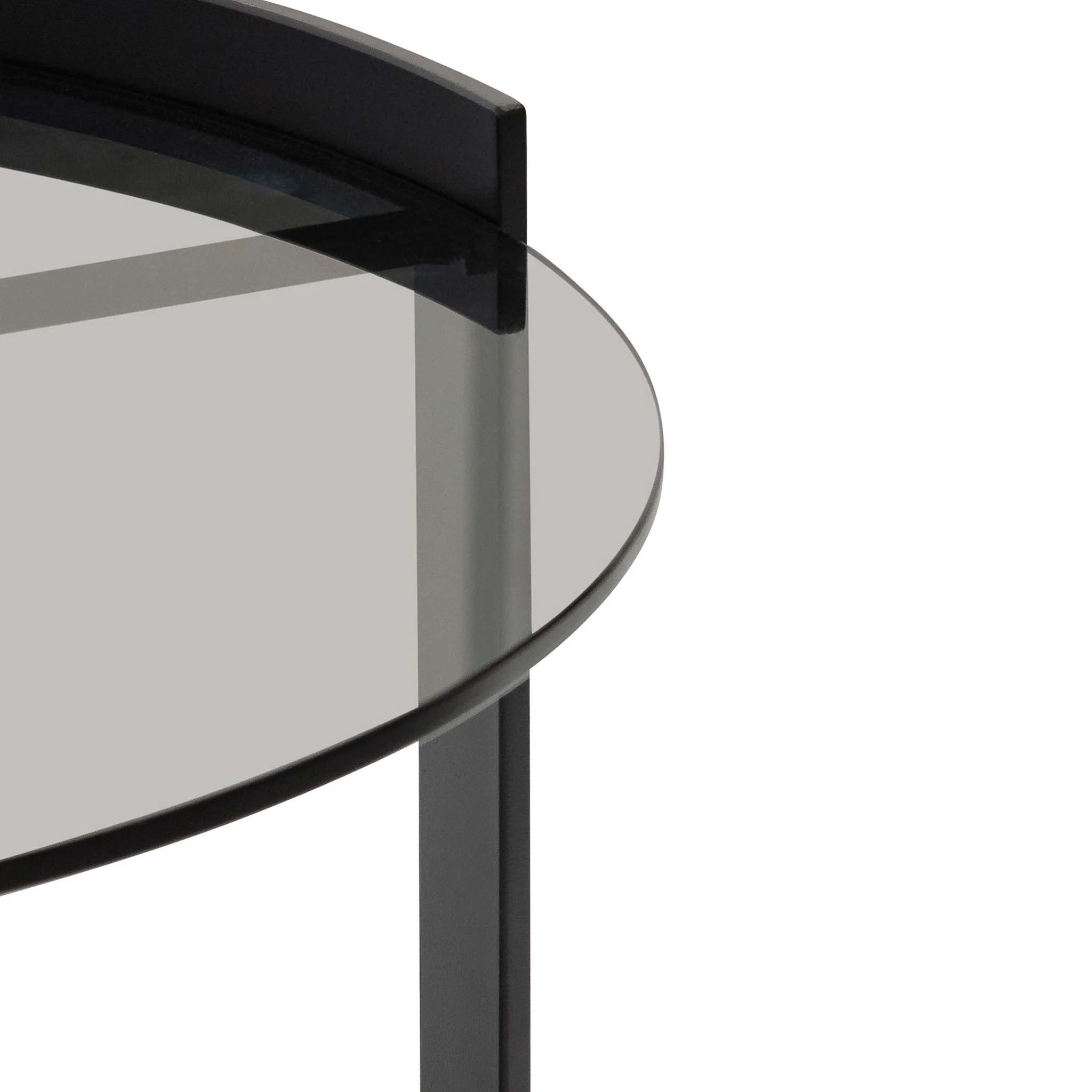 Marcel 90cm Glass Round Coffee Table - Large - Image 9