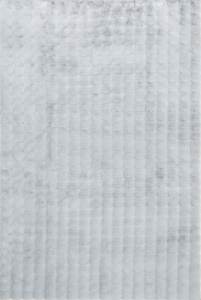 Marill 220cm x 150cm Bubbly Washable Rug - Silver