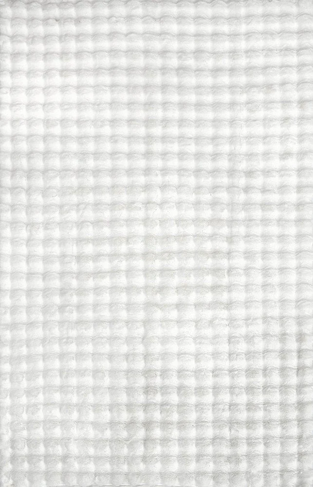 Marill 270cm x 180cm Bubbly Washable Rug - White