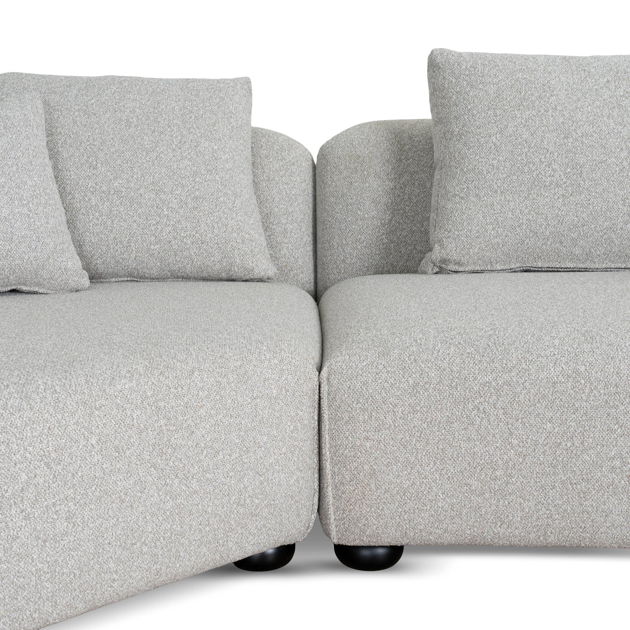 Marius 3 Seater Left Chaise Sofa - Clay Grey - Image 16