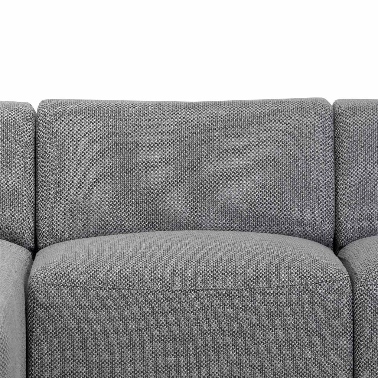 Marlin 3 Seater Left Chaise Fabric Sofa - Noble Grey - Image 8