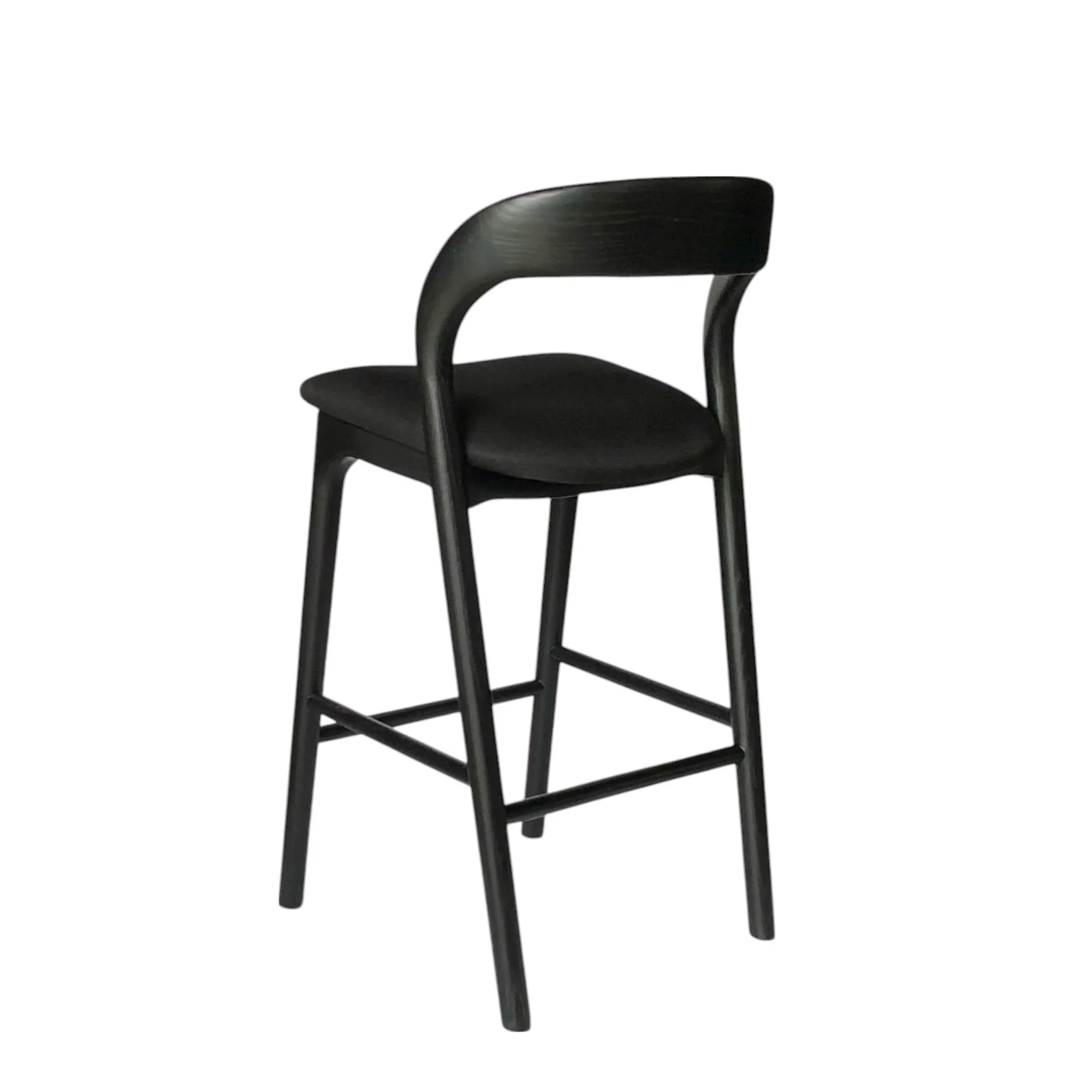 Marlow 65cm Bar Stool - Full Black - Image 3