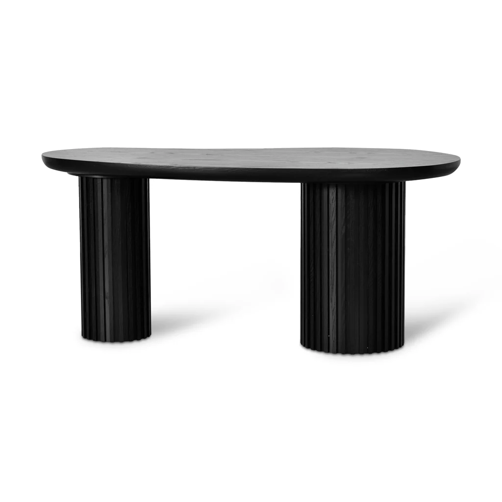 Marty 1.7m Office Desk - Black Oak - Image 4
