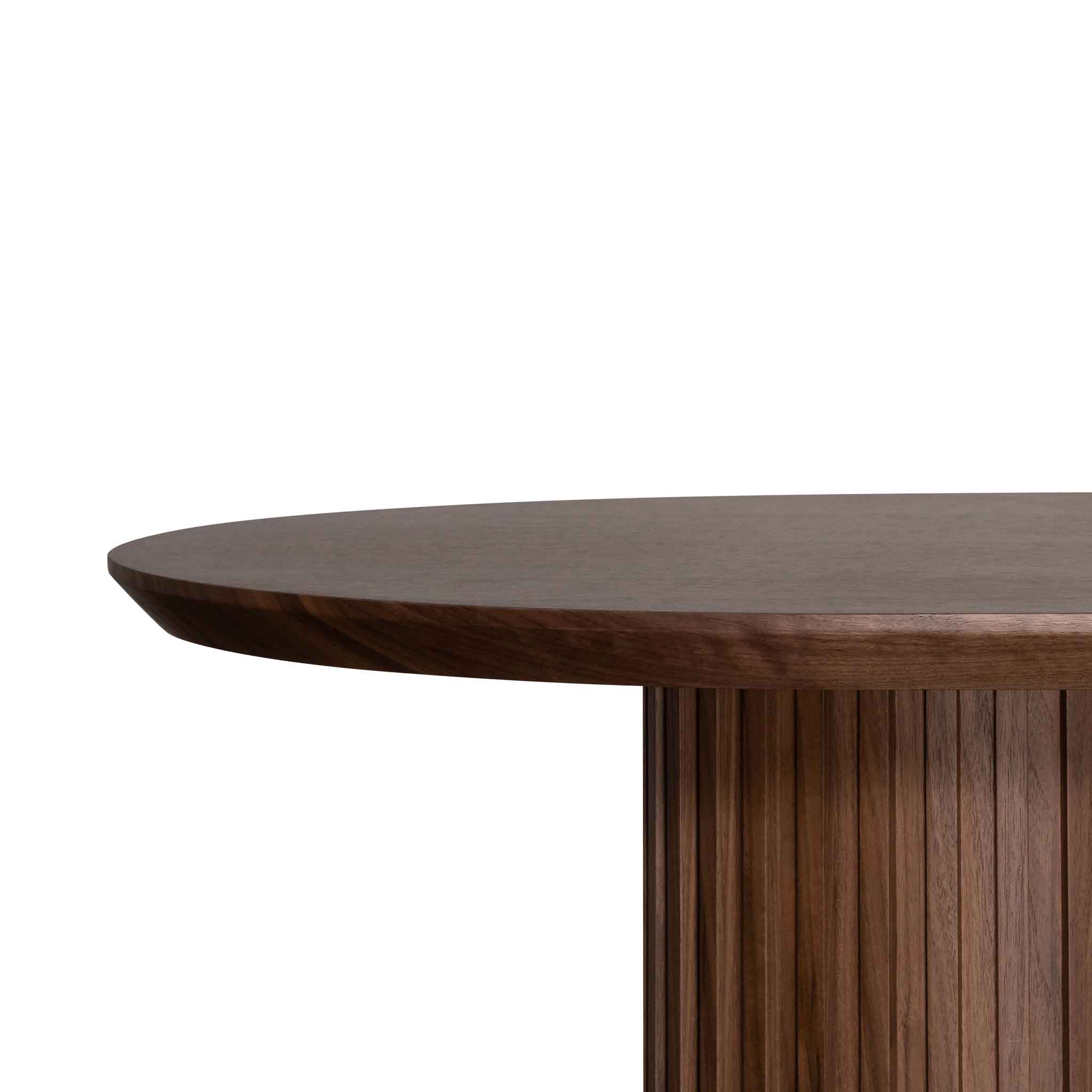 Marty 2.2m Wooden Dining Table - Walnut - Image 6
