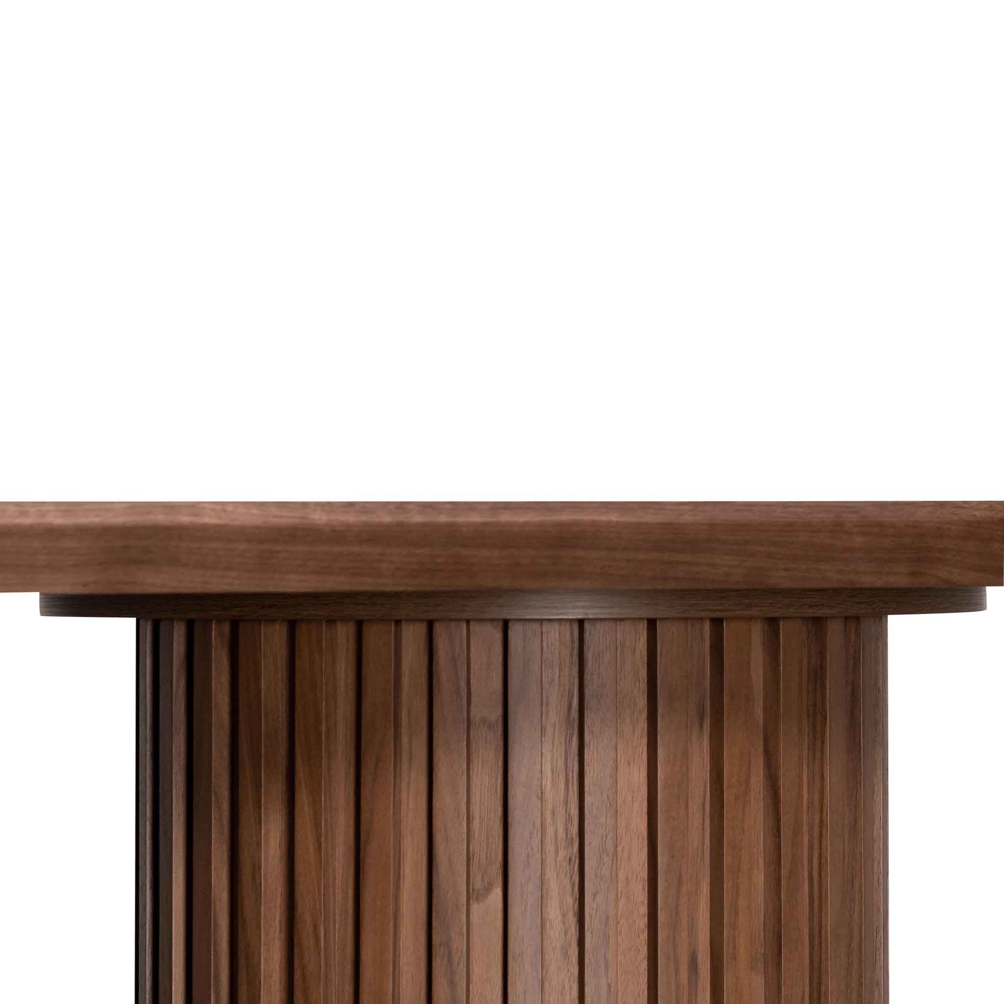Marty 2.2m Wooden Dining Table - Walnut - Image 8
