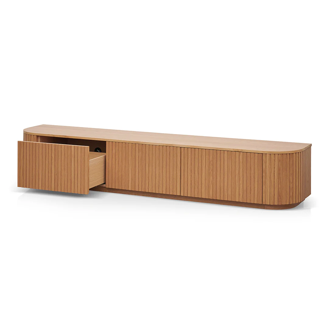 Marty 2.4m TV Entertainment Unit - Natural Oak - Image 5