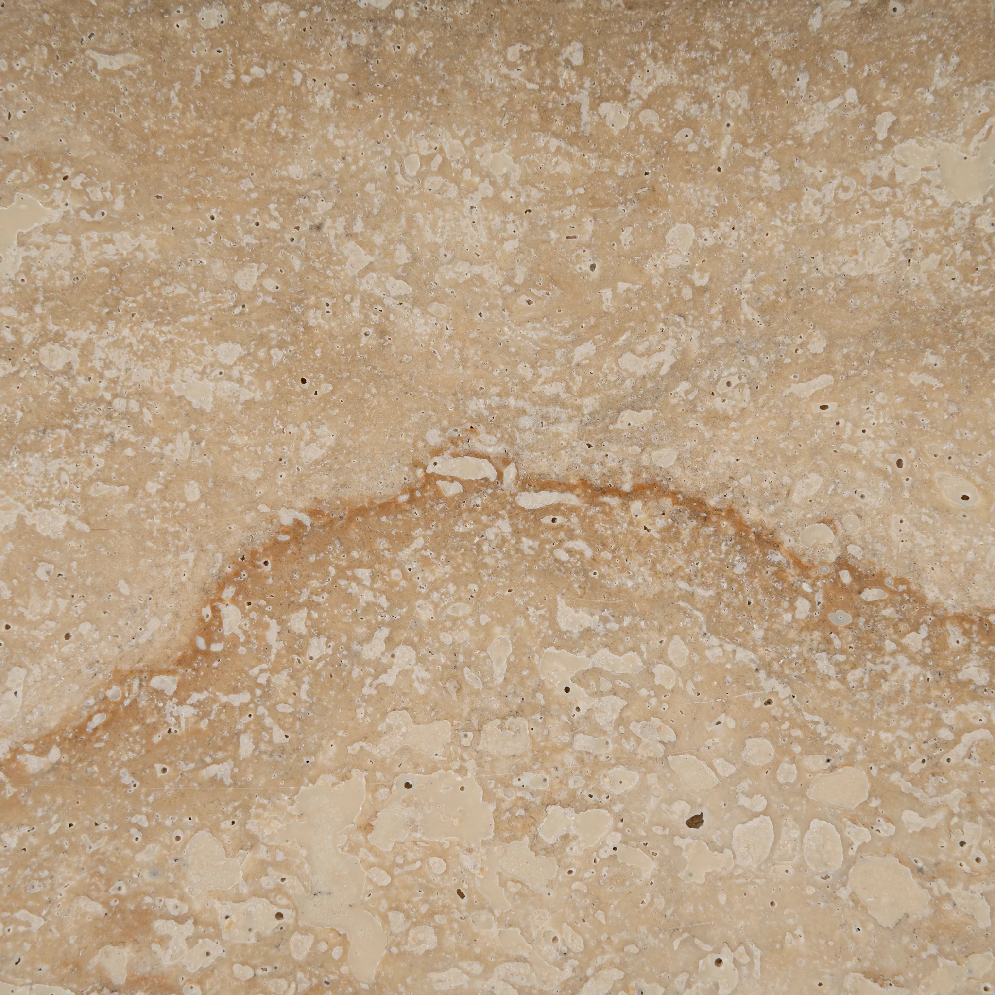Maxine 100cm Round Travertine Coffee Table - Black - Image 16