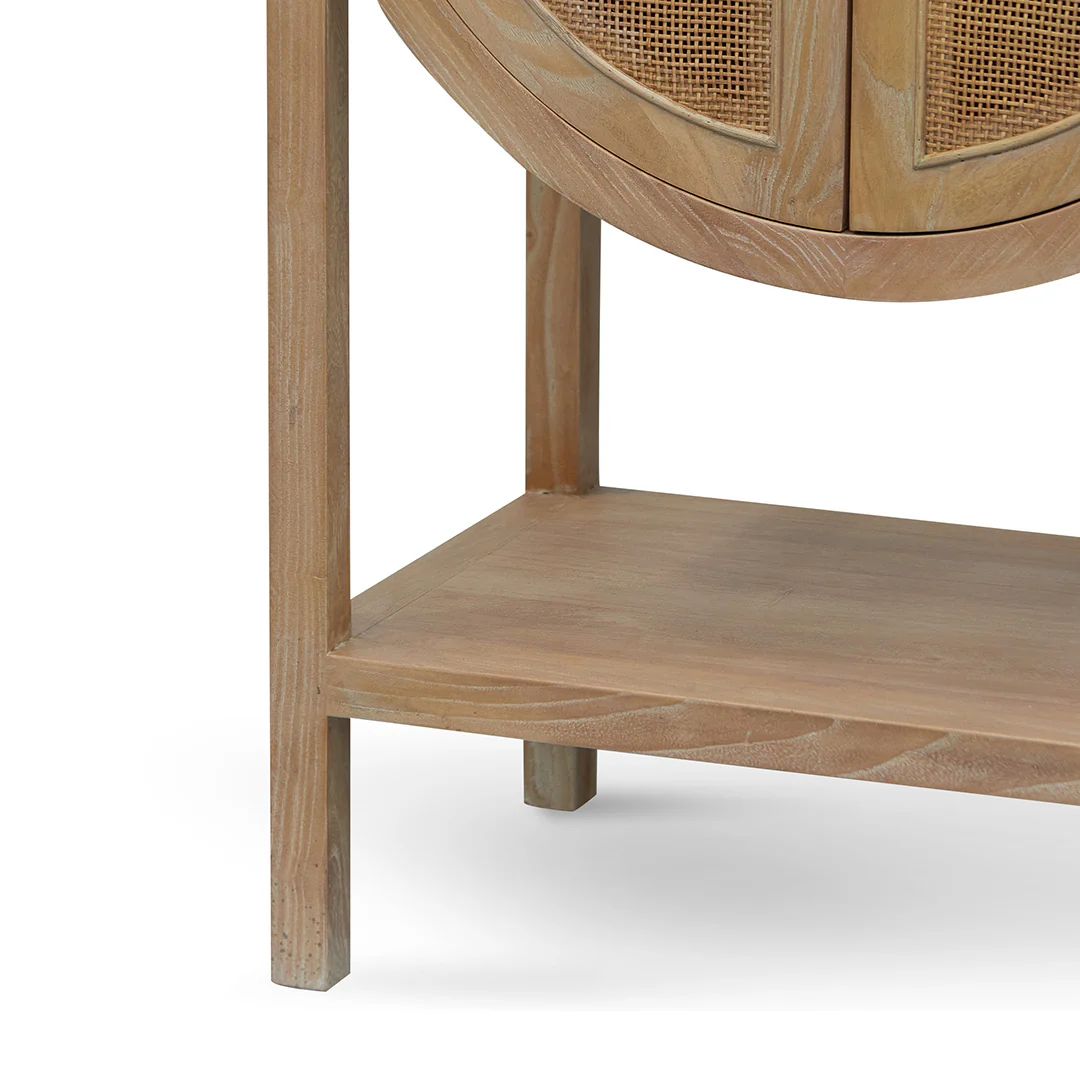 McConnell 65.5cm Rattan Door Cabinet - Natural - Image 6
