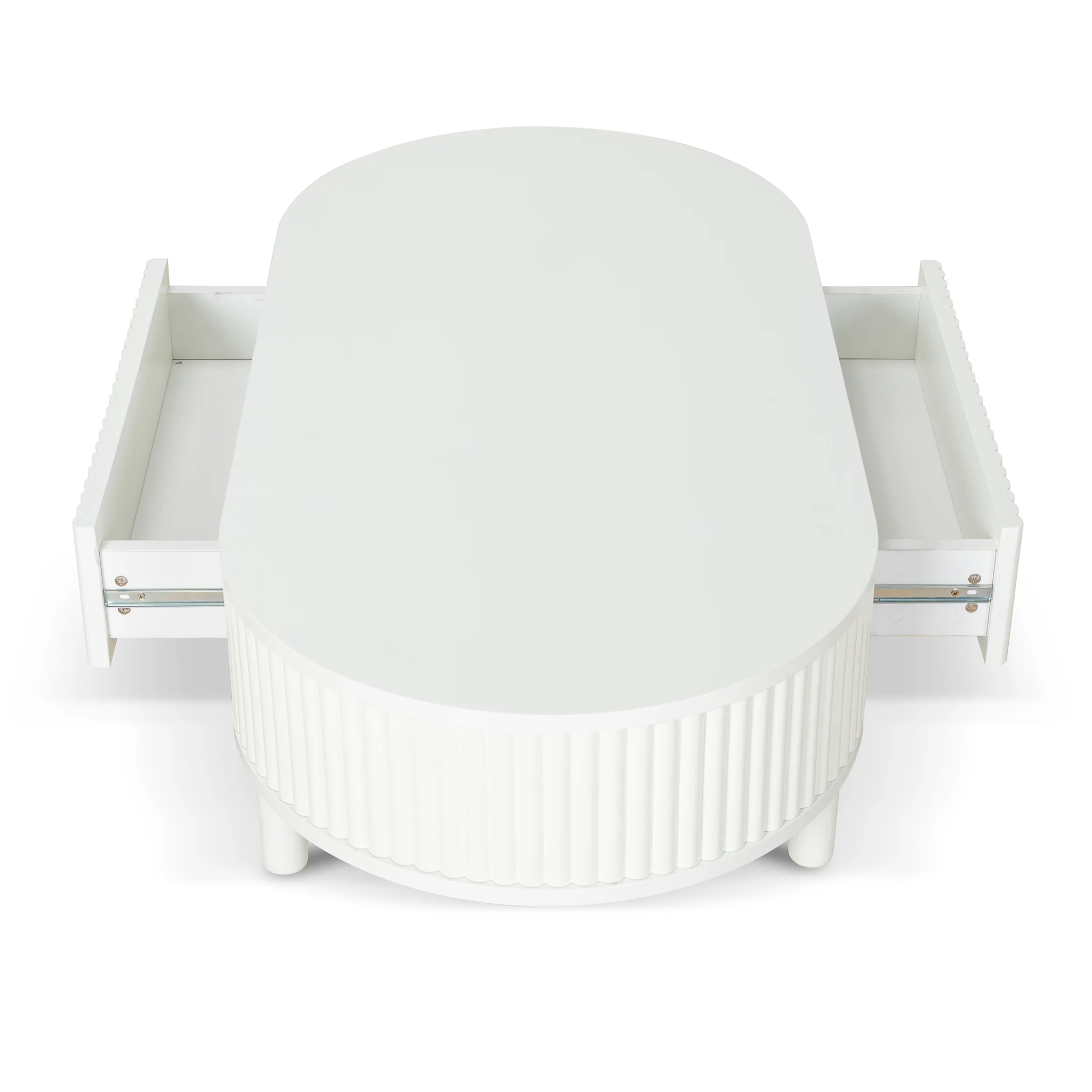Melita 1.2m Coffee Table - Warm White - Image 5