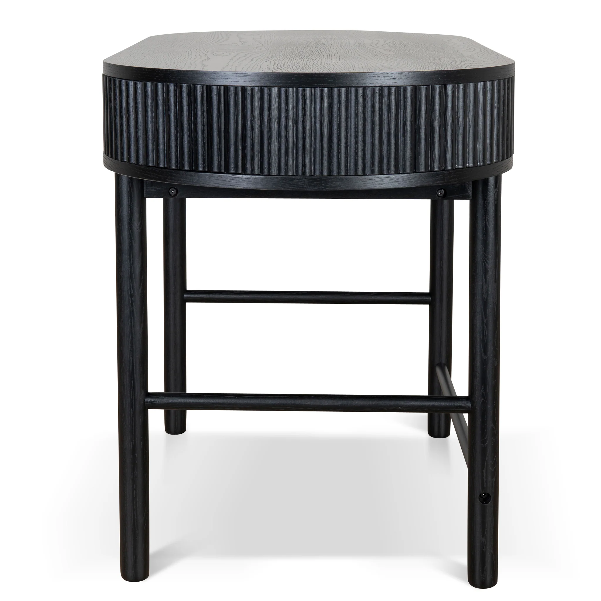 Melita 1.2m Home Office Desk - Full Black - Image 4