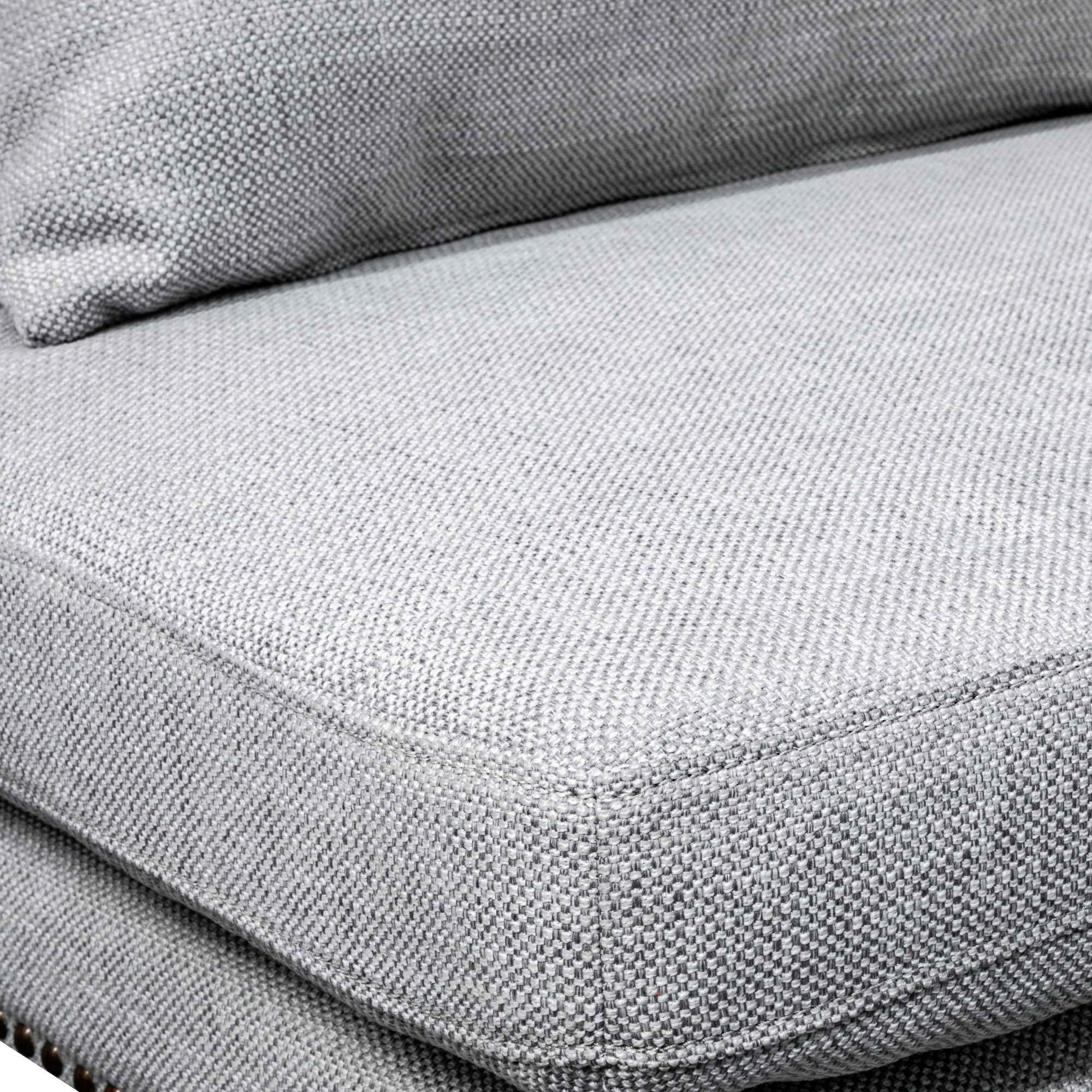 Mercer Lounge Wingback Chair in Light Texture Grey - Last One - Image 7