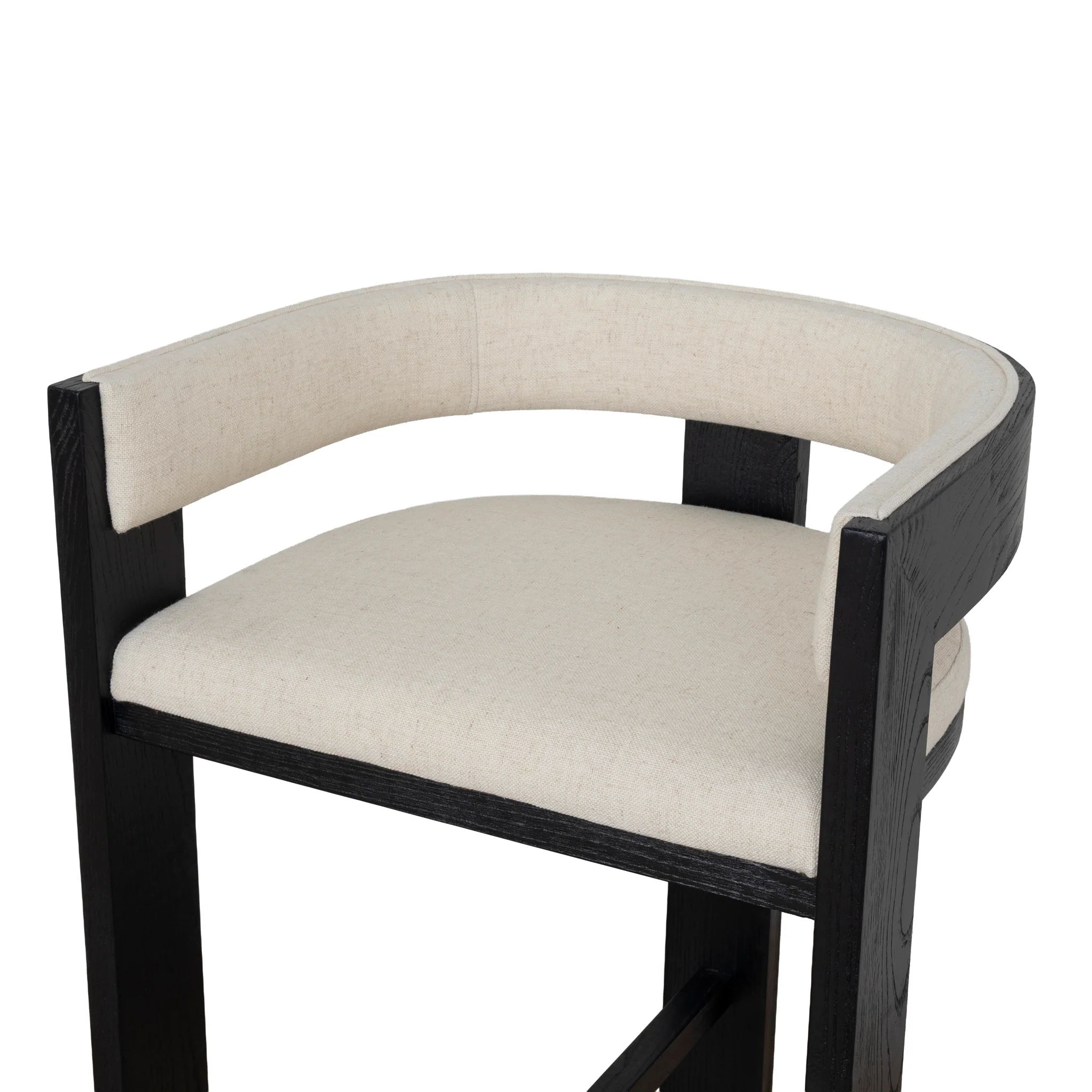 Miles Black ELM Barstool - Dawn Beige - Image 7