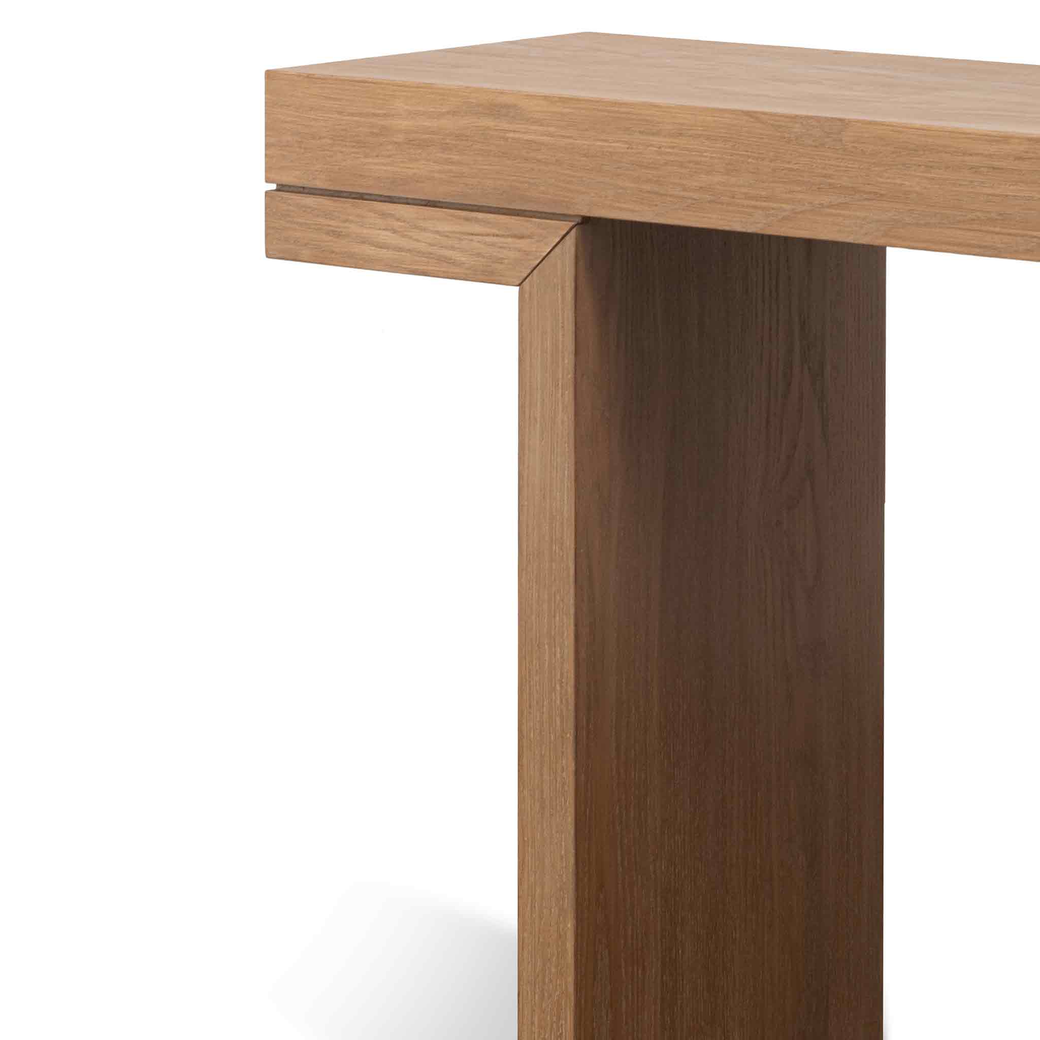 Minerva 1.3m Console Table - Dusty Oak - Image 8
