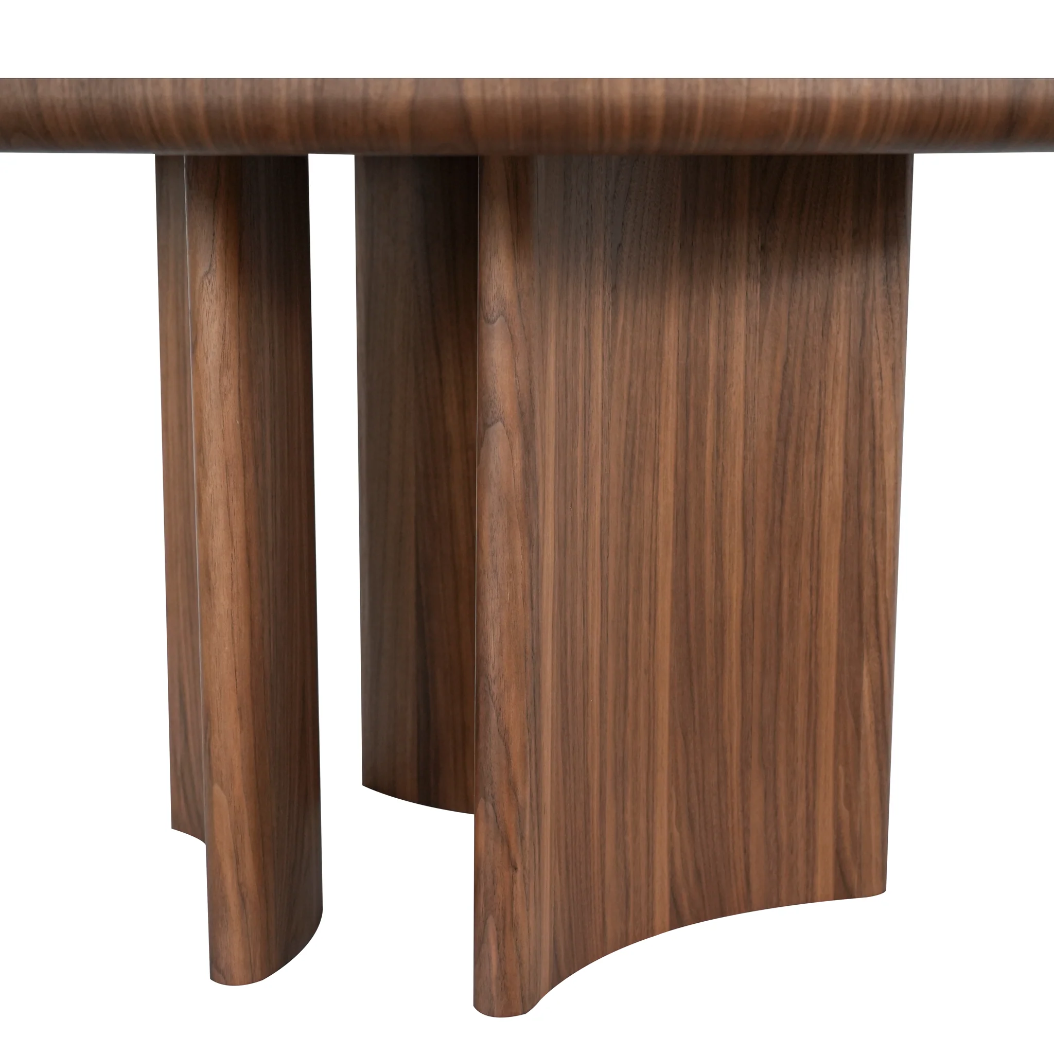 Mira 1.5m Round Dining Table - Walnut - Image 4