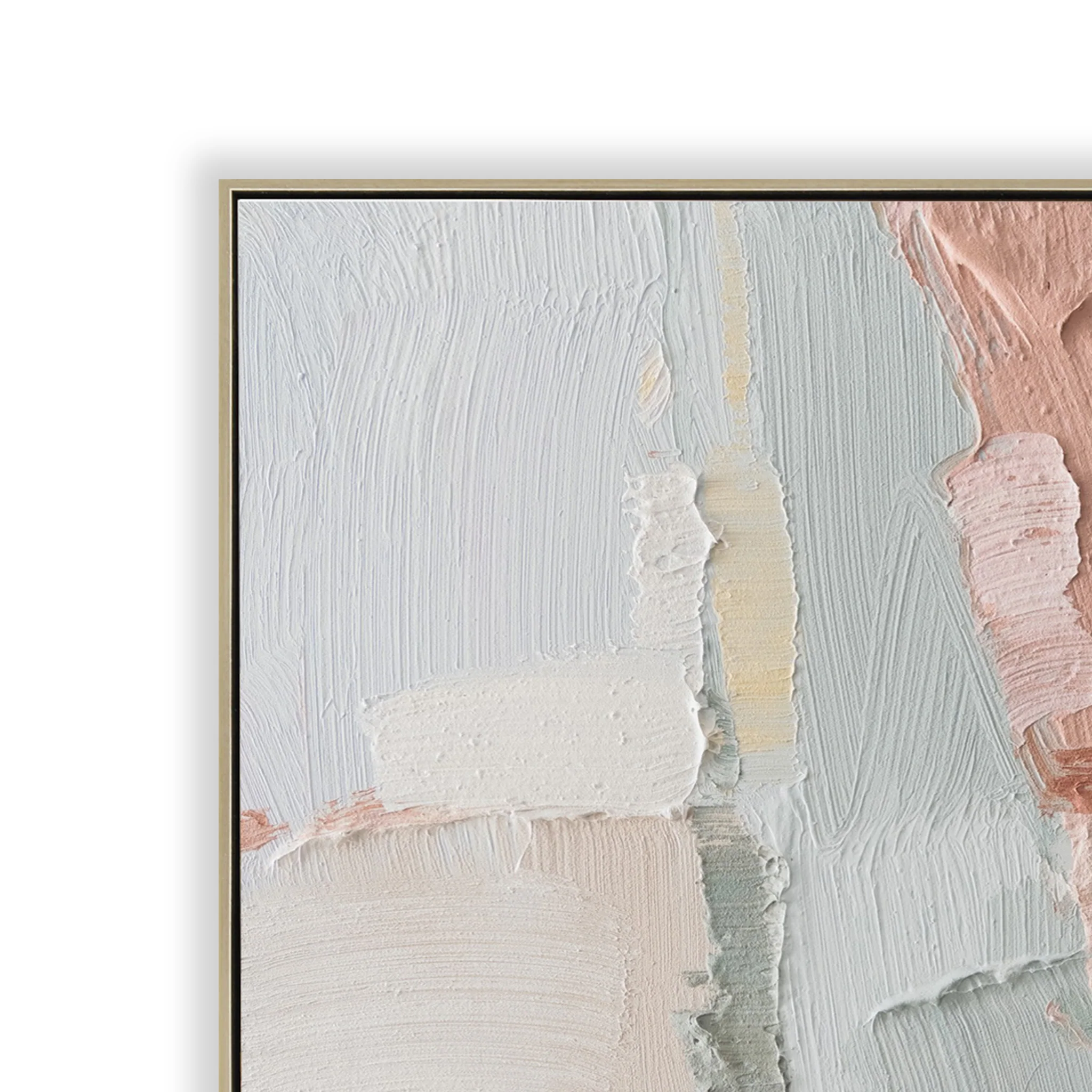 Mirae 100 x 100cm Framed Canvas - Natural - Image 2
