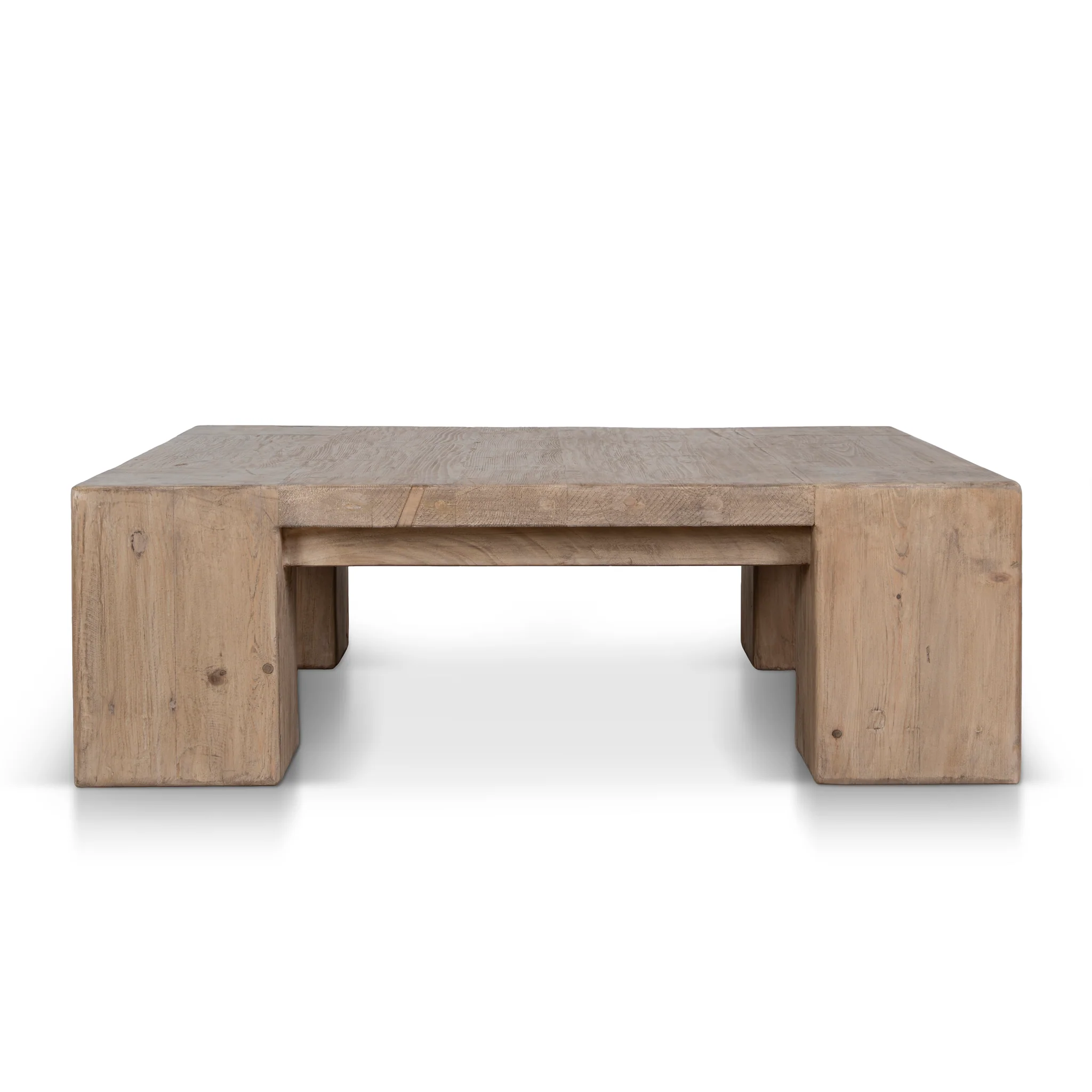 Mirka 1.1m Elm Square Coffee Table - Natural - Image 2