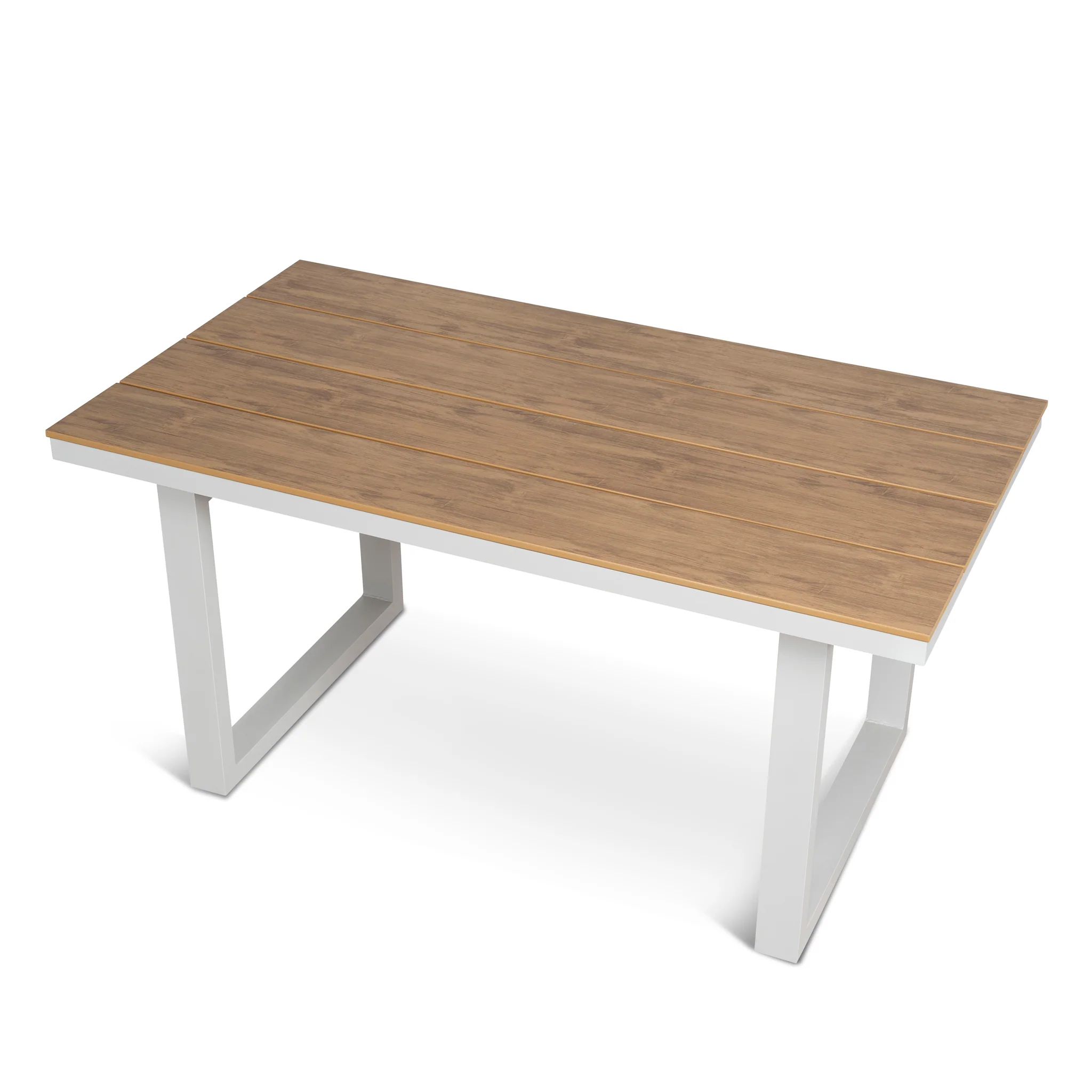 Monderra 1.6m Sand White Outdoor Dining Table - Natural - Image 4