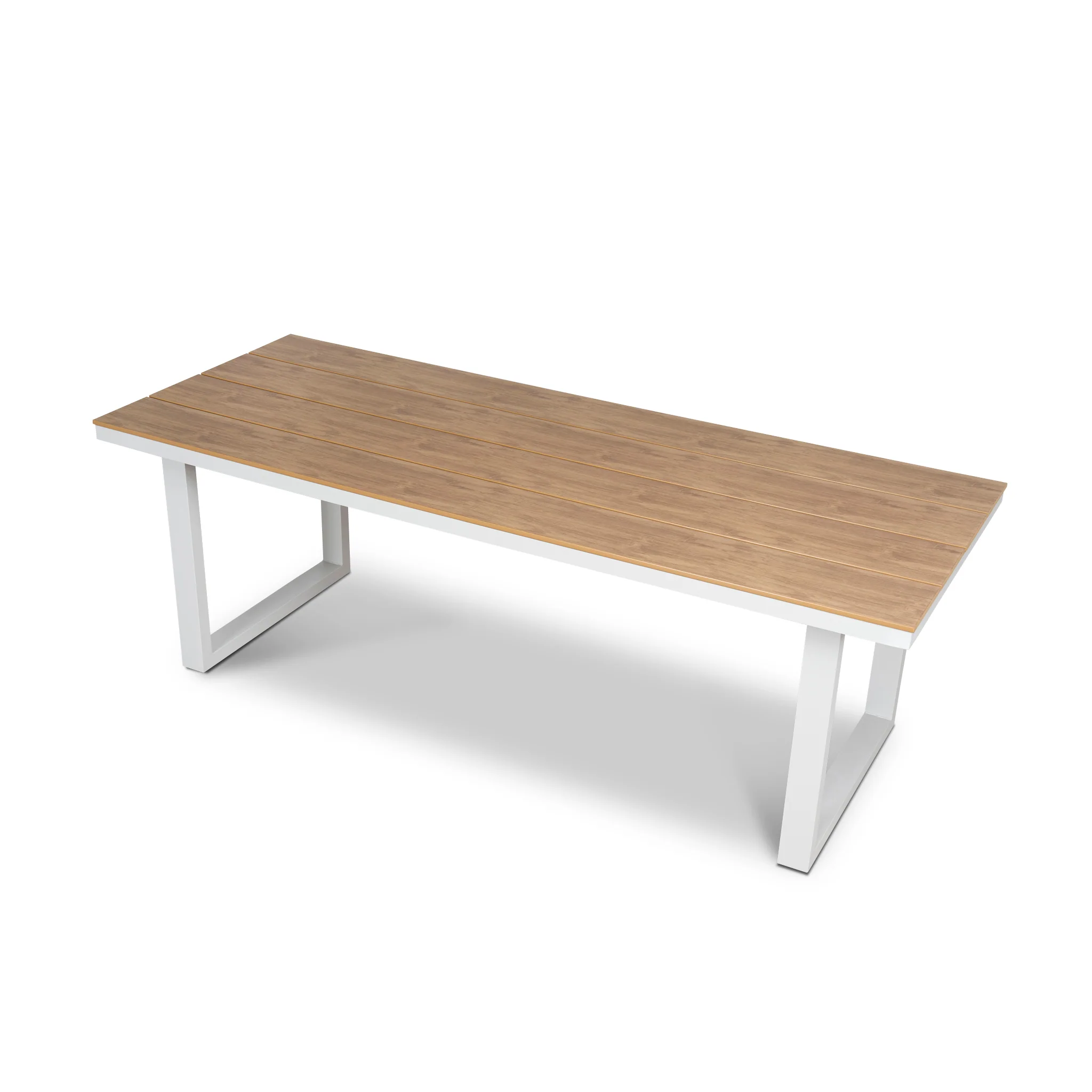 Monderra 2.3m Sand White Outdoor Dining Table - Natural - Image 4