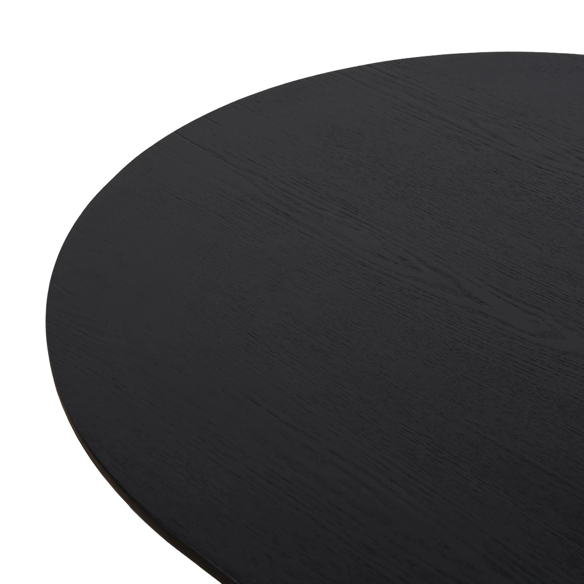 Monli 1.3m Elm Coffee Table - Full Black - Image 12