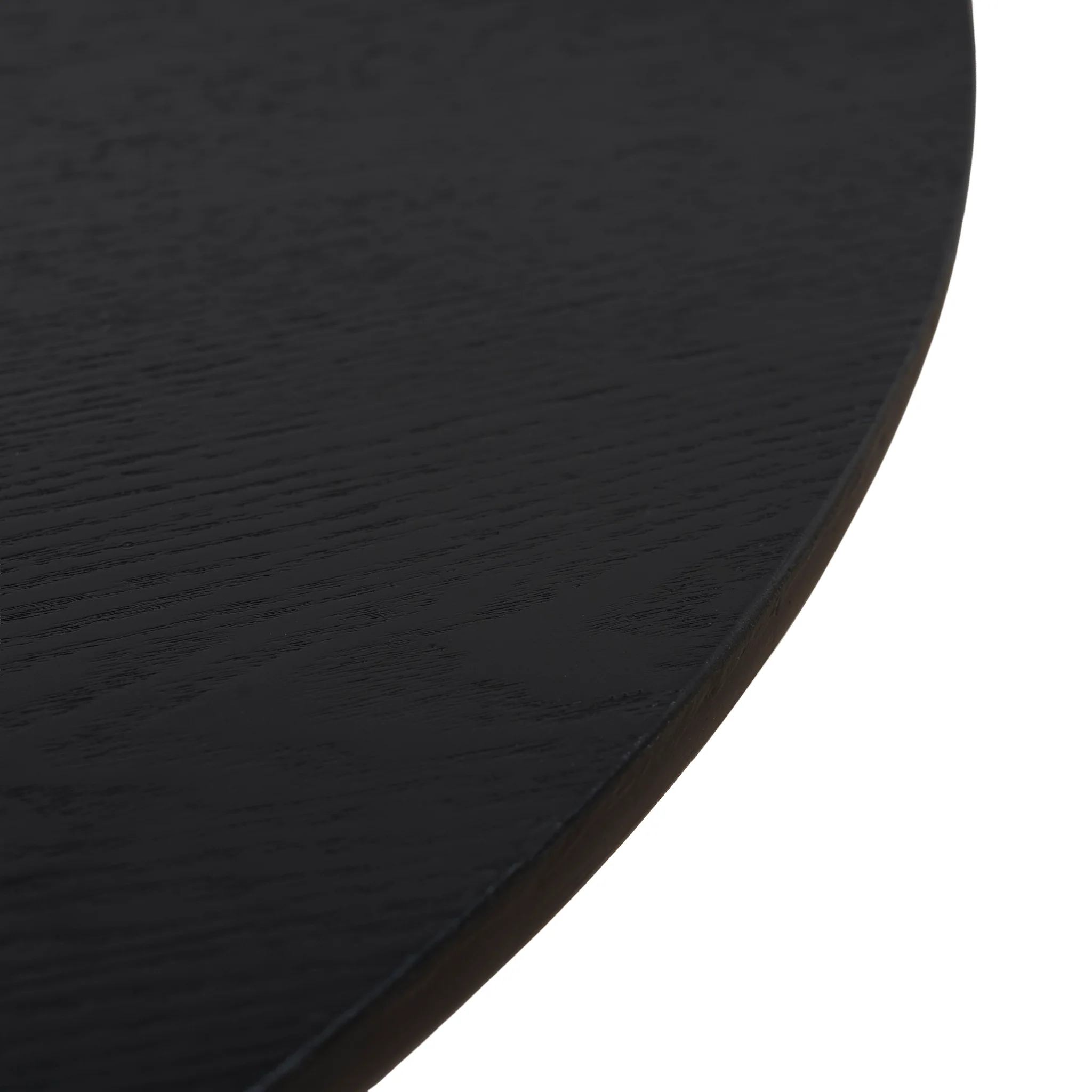 Monli 1.3m Elm Coffee Table - Full Black - Image 9