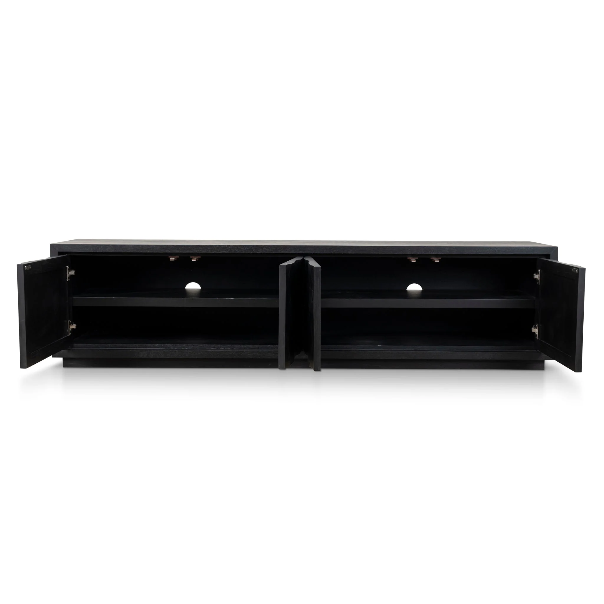 Monolith 2.2m TV Entertainment Unit - Full Black - Image 3