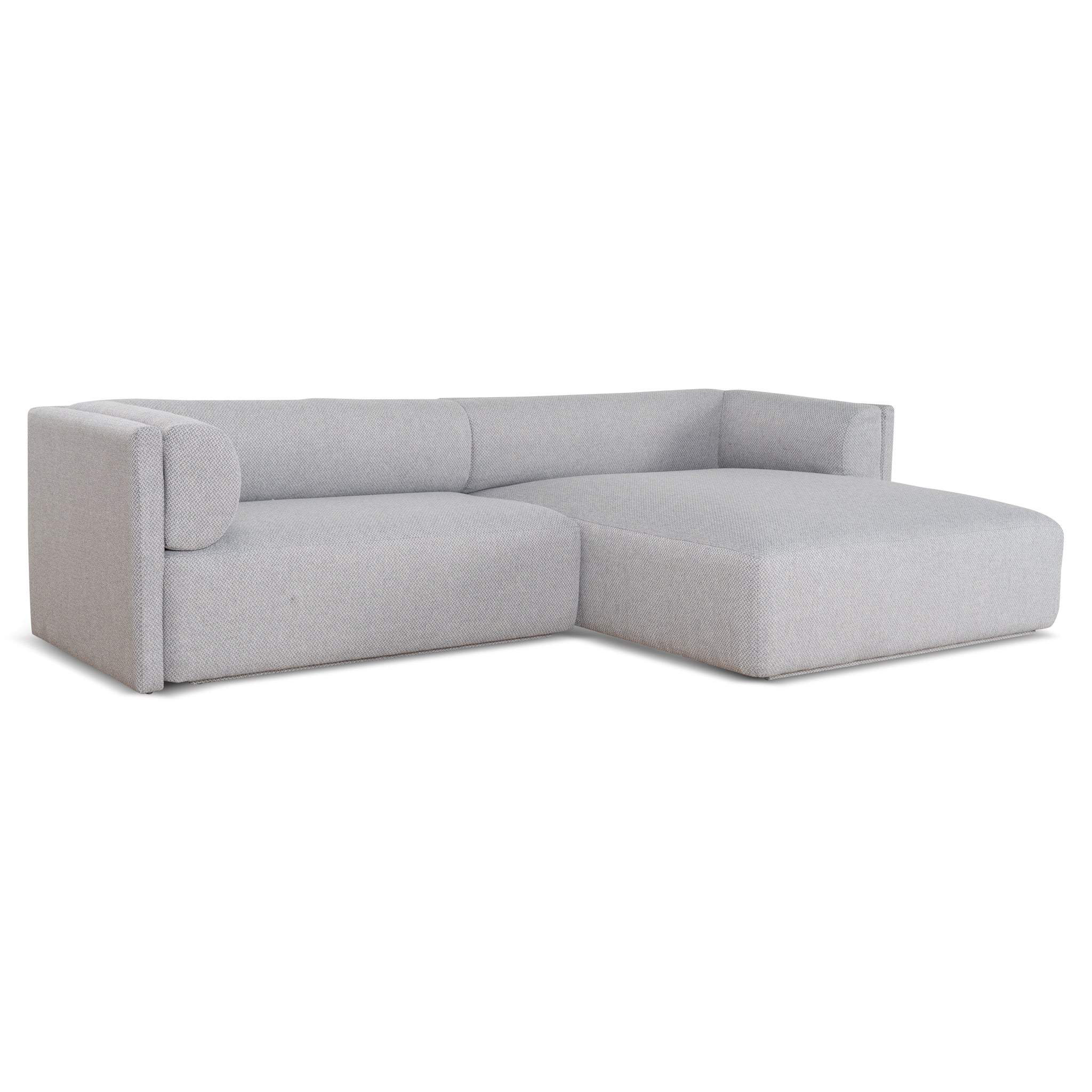 Mullen Right Chaise Sofa - Grey