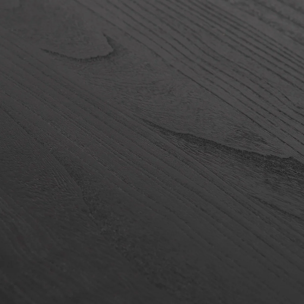 Munoz 2.4m Elm Dining Table - Full Black - Image 8