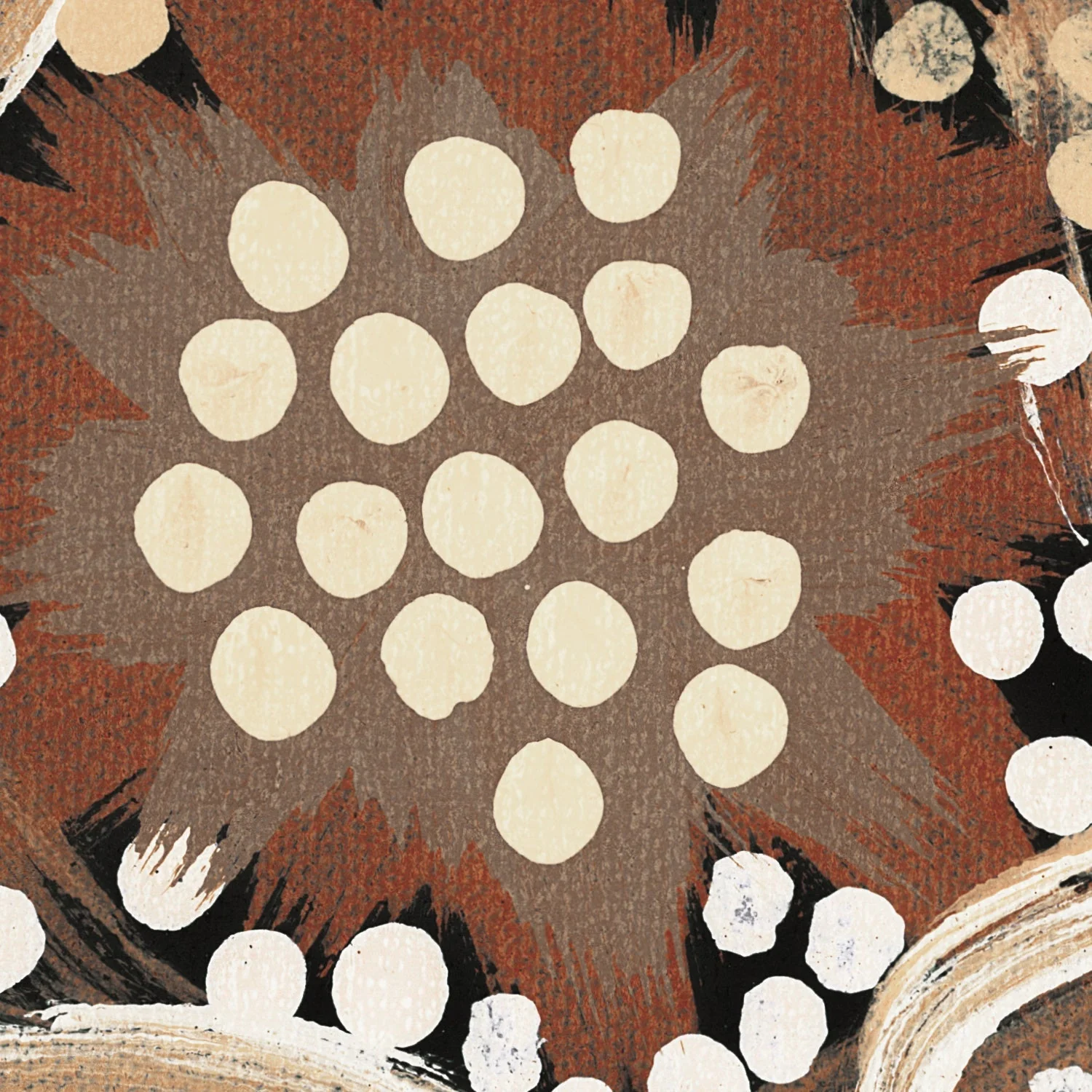 My Great Great Grandmothers Land, Style A, Warm Earthy Tone, By Azeza Possum - Image 8