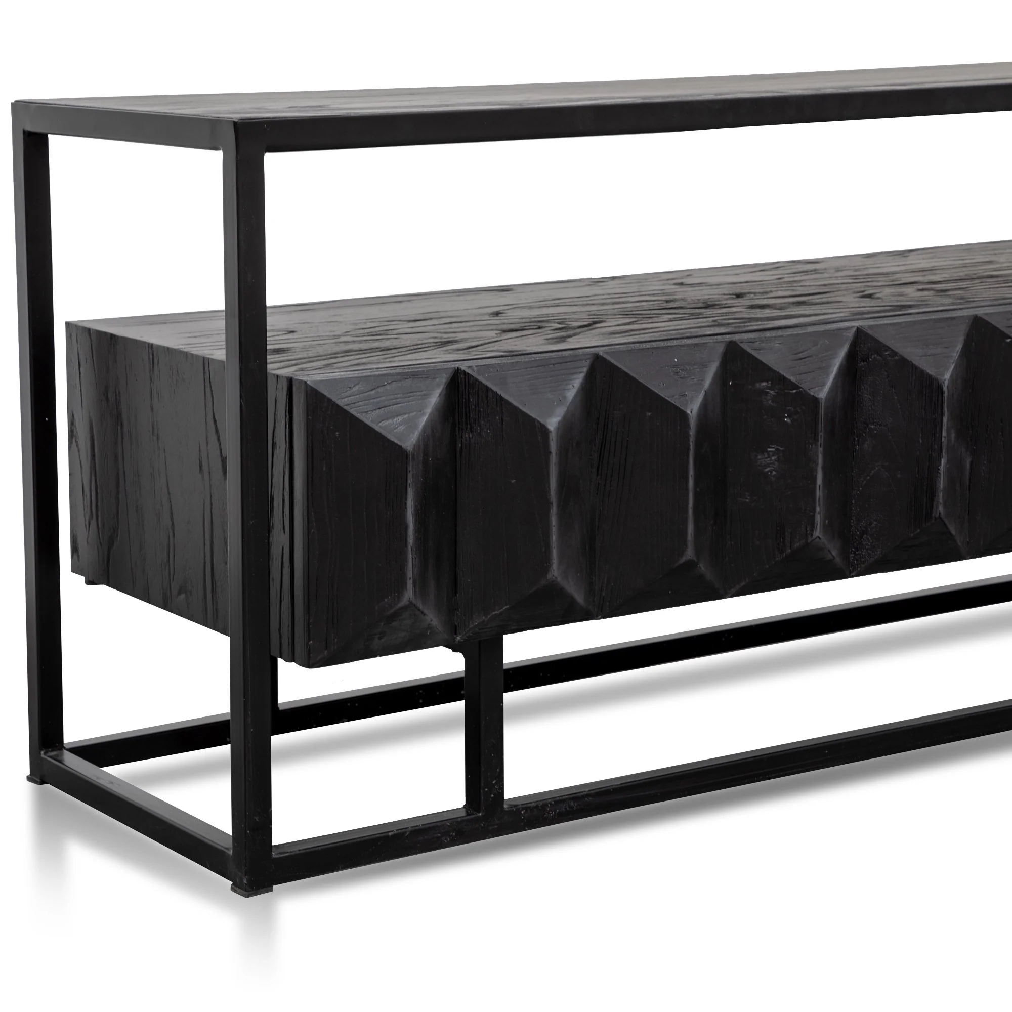 Nadine 1.8m TV Entertainment Unit - Full Black - Image 4