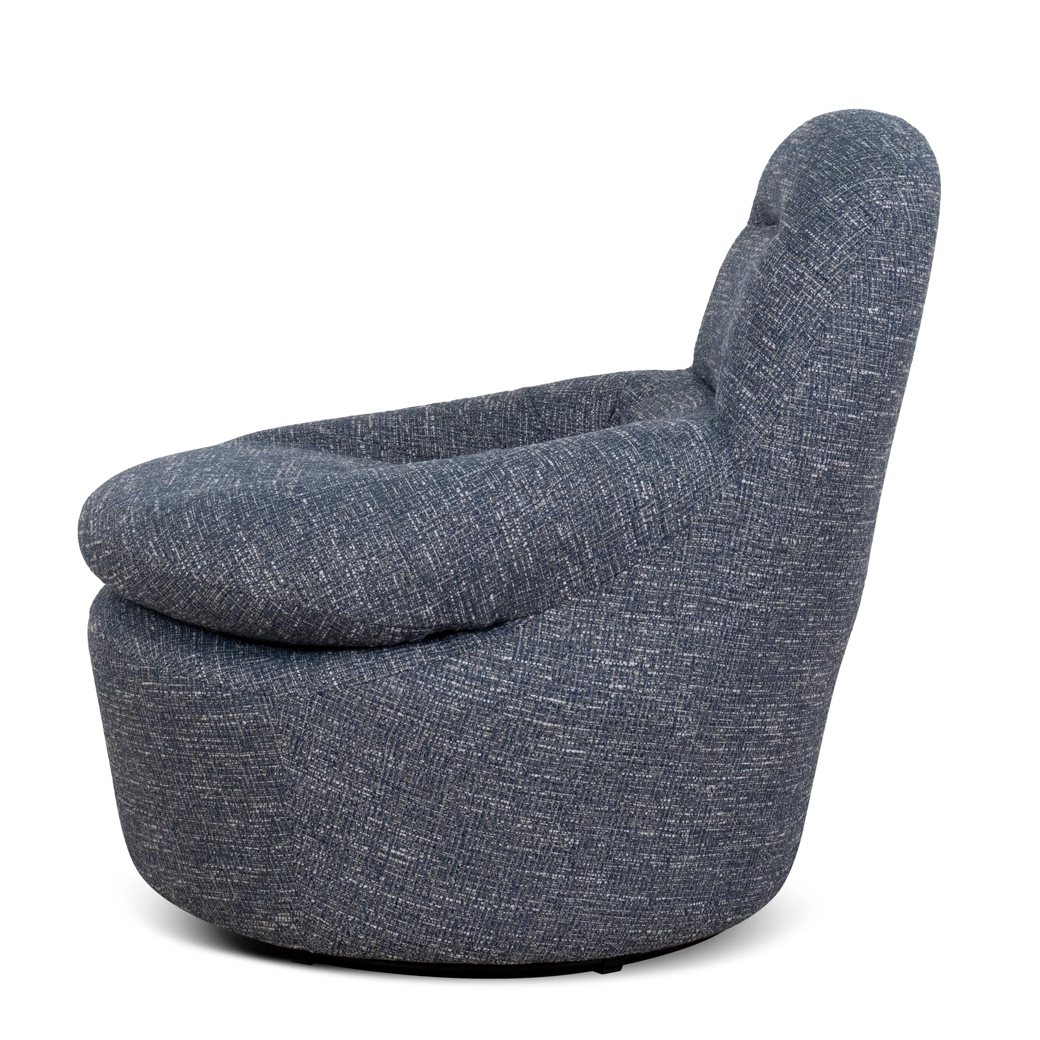 Nalini Swivel Lounge Chair - Prussian Blue - Image 3