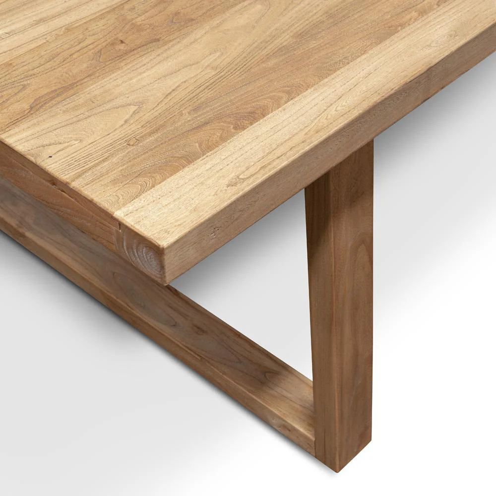 Naples Reclaimed 3m Wooden Dining Table - Natural - Image 4
