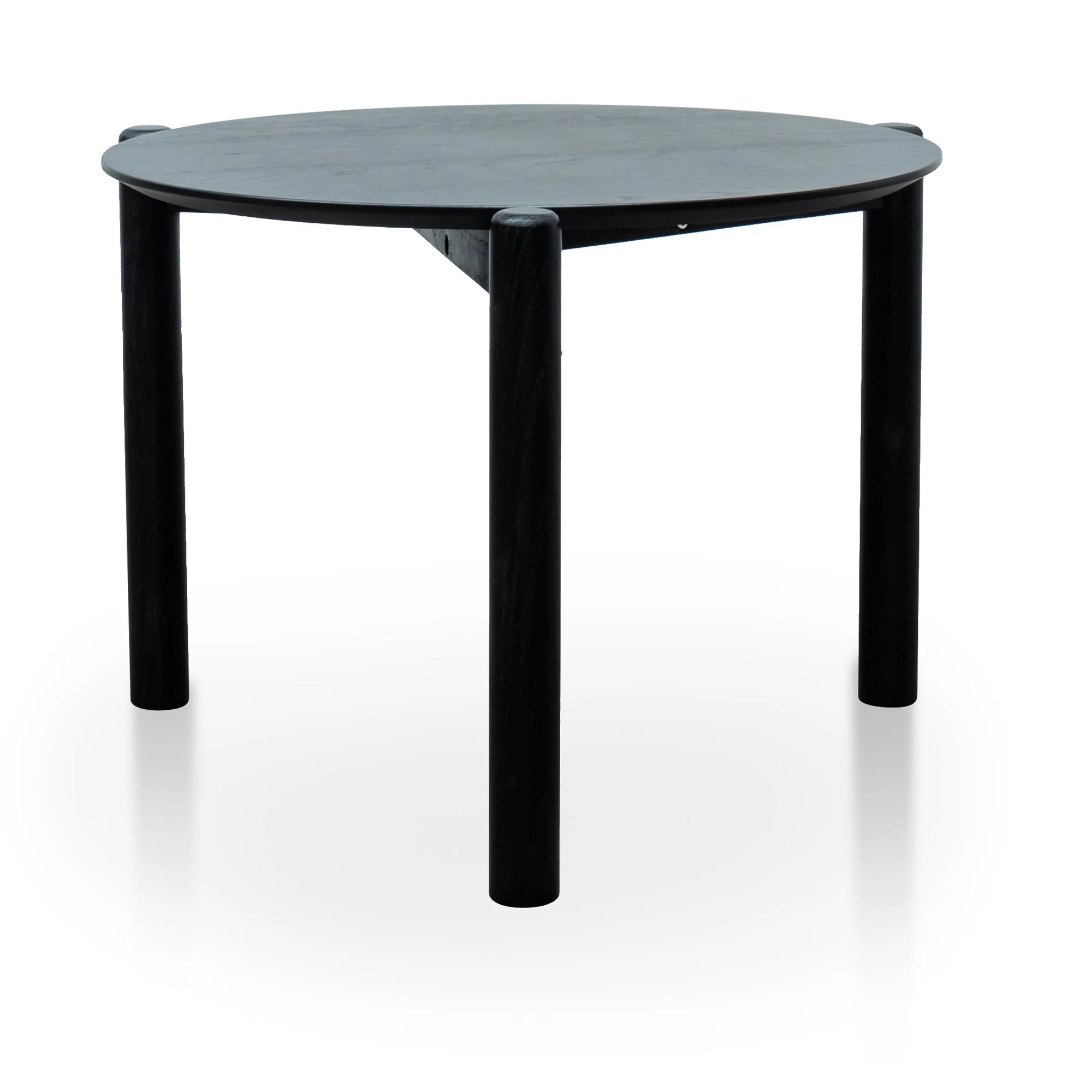 Nest Of Holloway Wooden Round Coffee Table - Black - Image 2