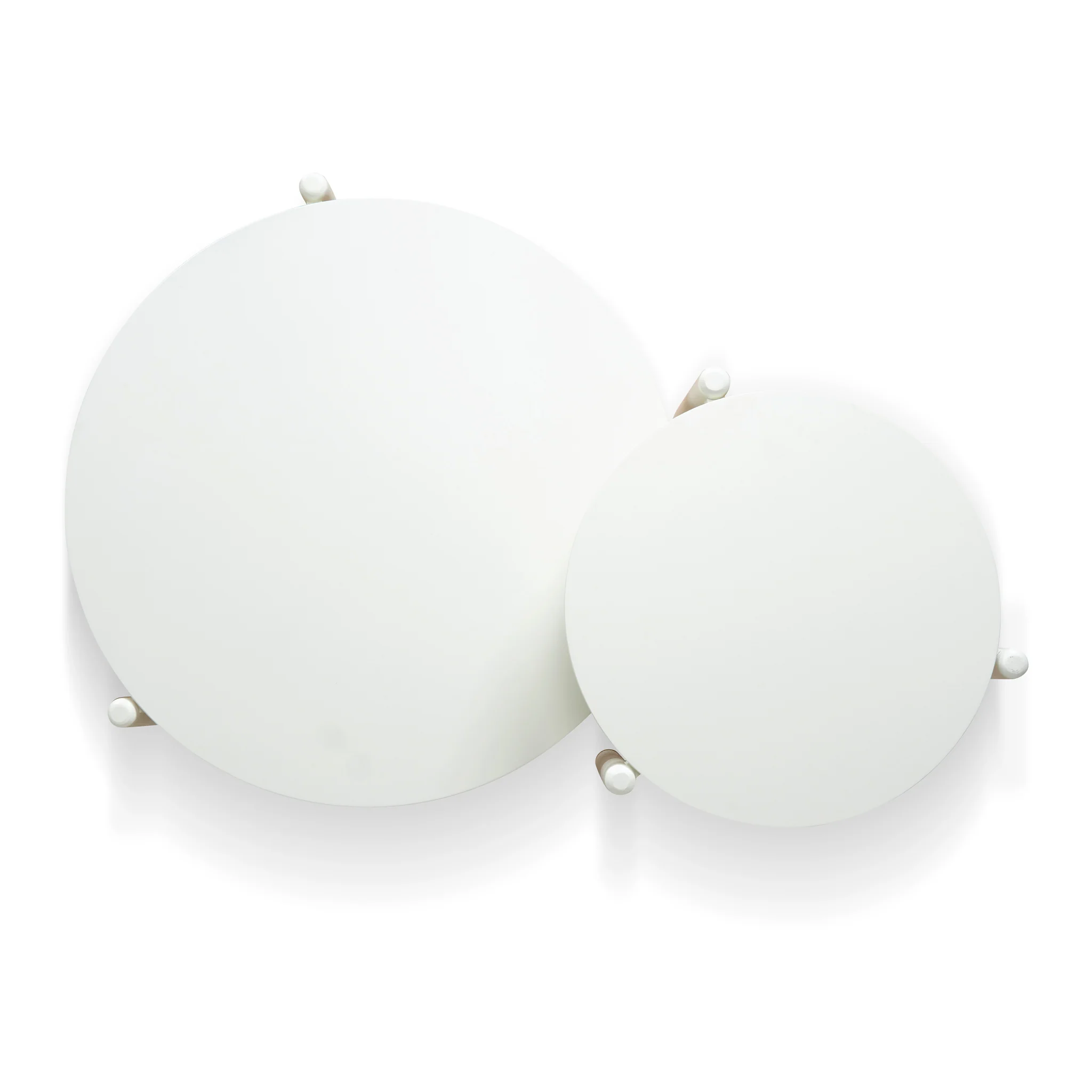 Nest Of Holloway Wooden Round Coffee Table - White - Image 6