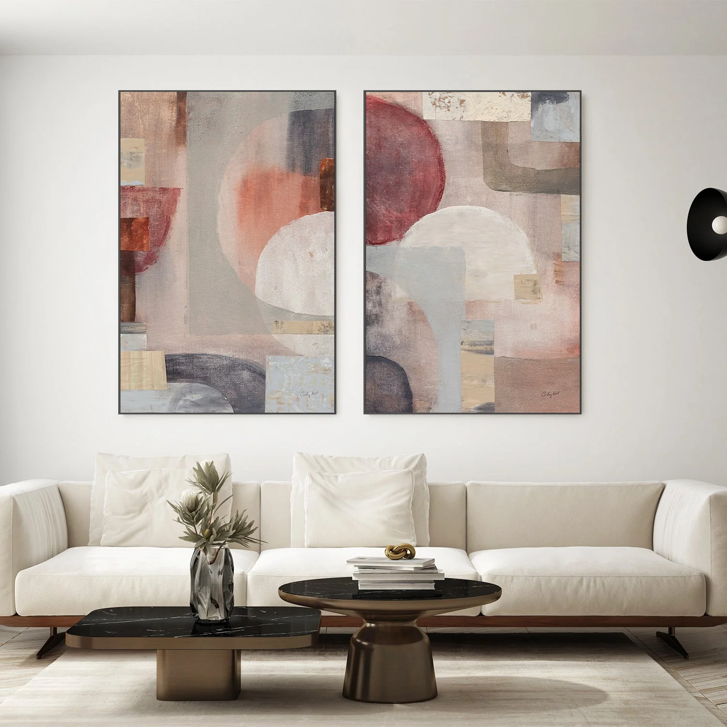 Neutral Fantasia, Style A & B, Set of 2, By Courtney Prahl - Image 4