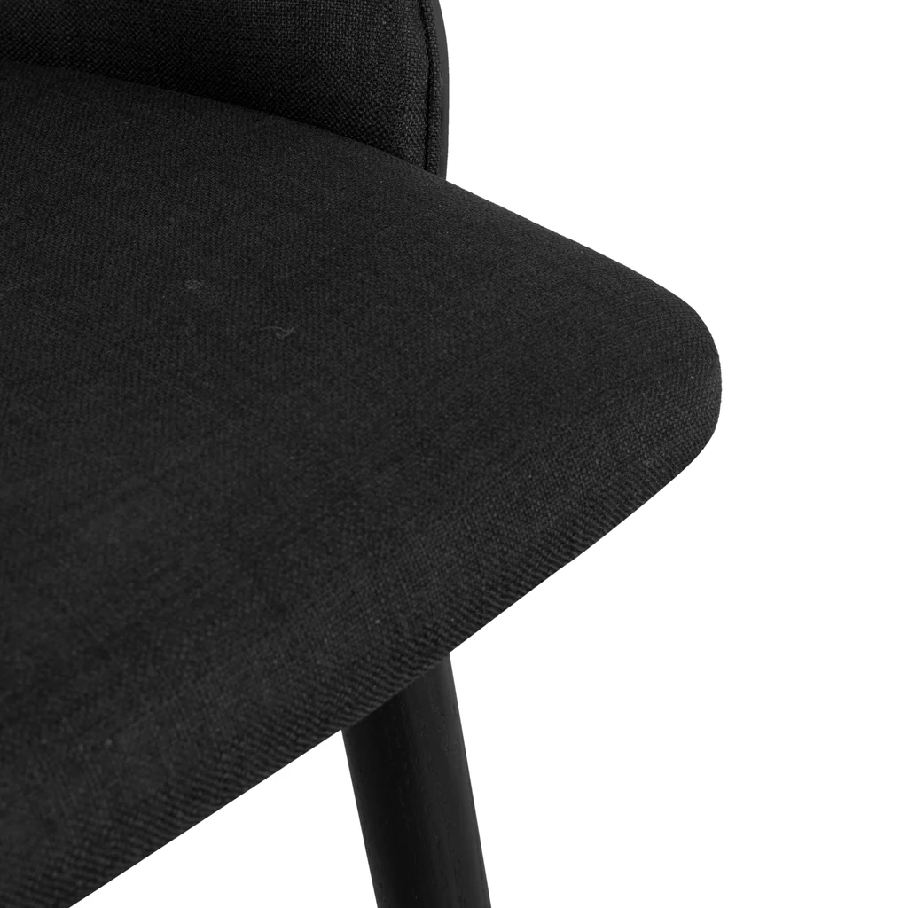 Nicholas 65cm Bar Stool - Full Black - Image 6