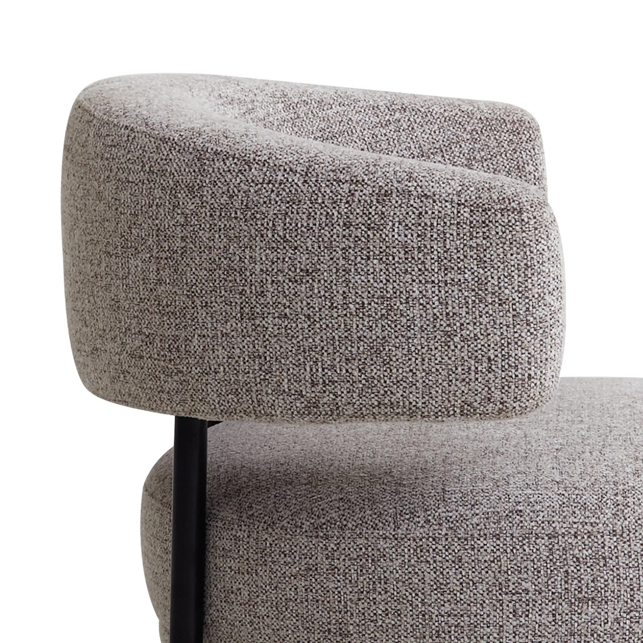 Niva Fabric Armchair - Mountain Grey - Image 4