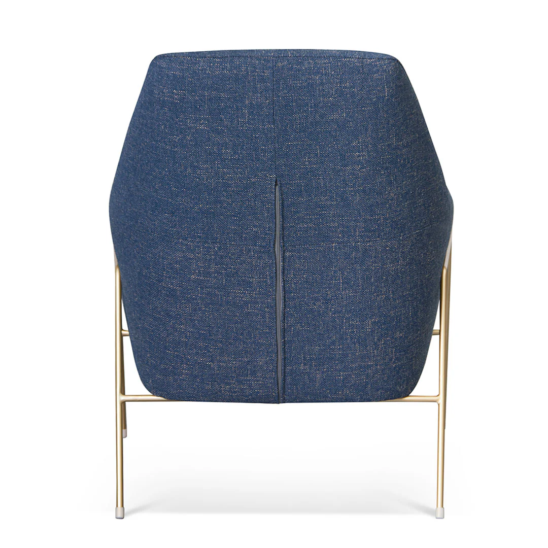 Noah Fabric Armchair - Dark Blue - Image 5