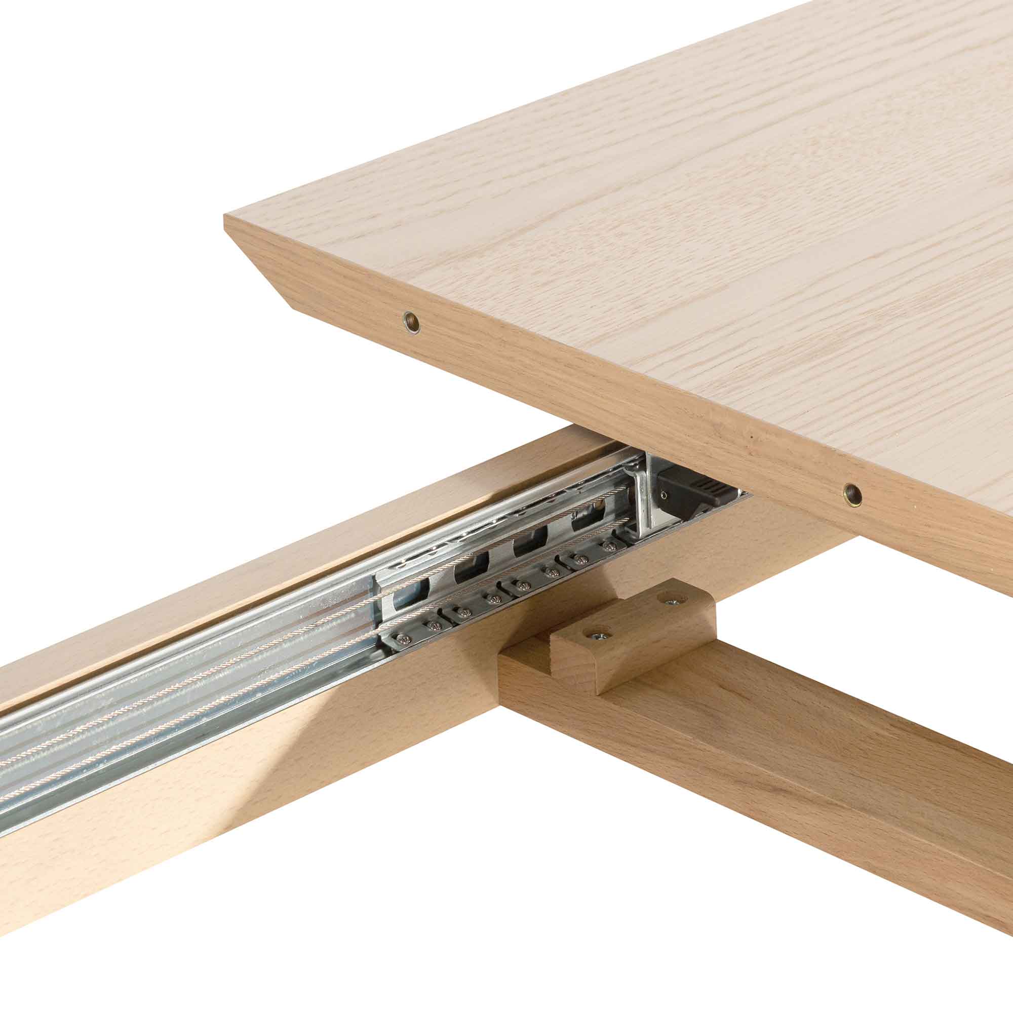 Nora Extendable Dining Table - Pale Oak - Image 7